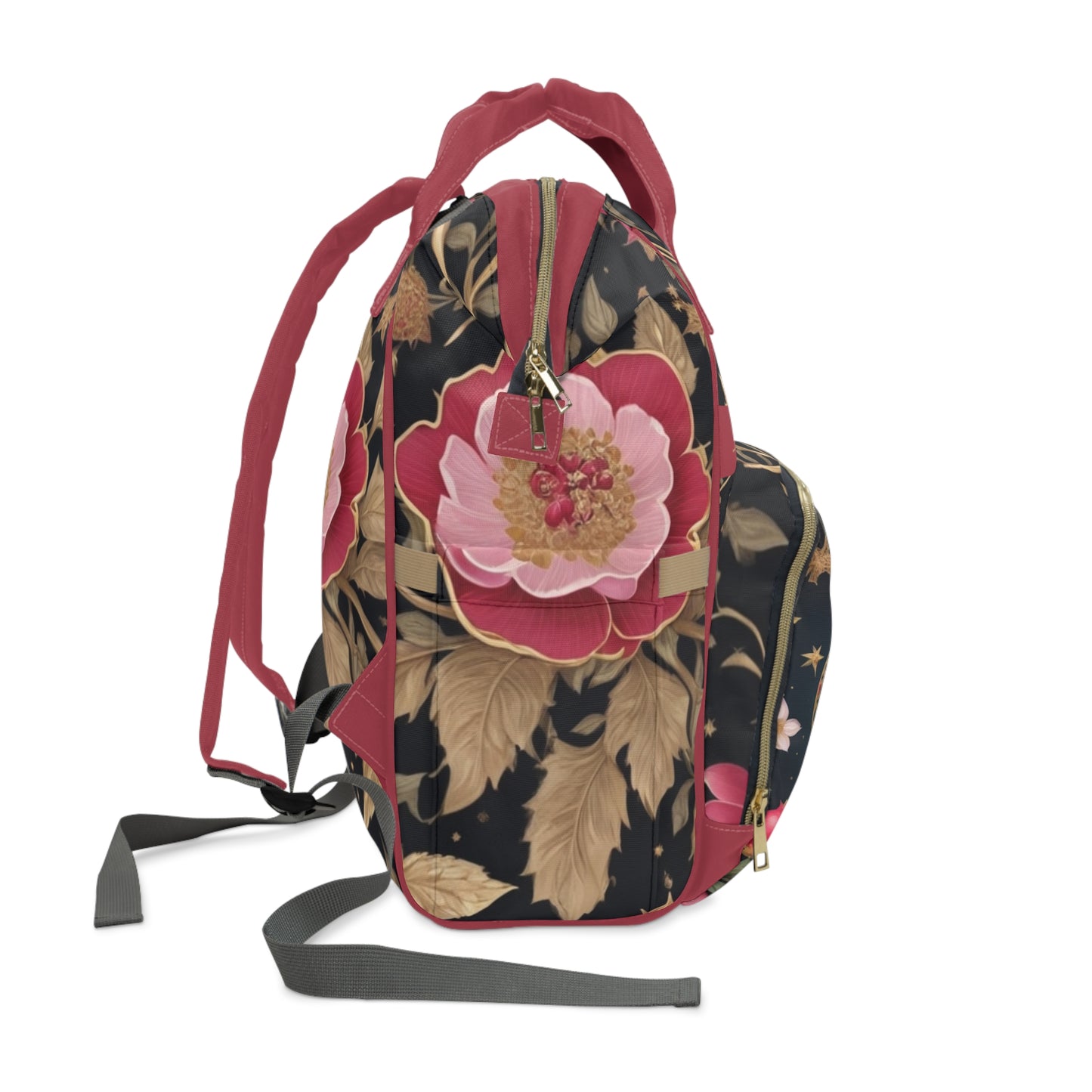 Girls Baby Bag Persian Floral with Golden Pomegranate & Farsi Quote