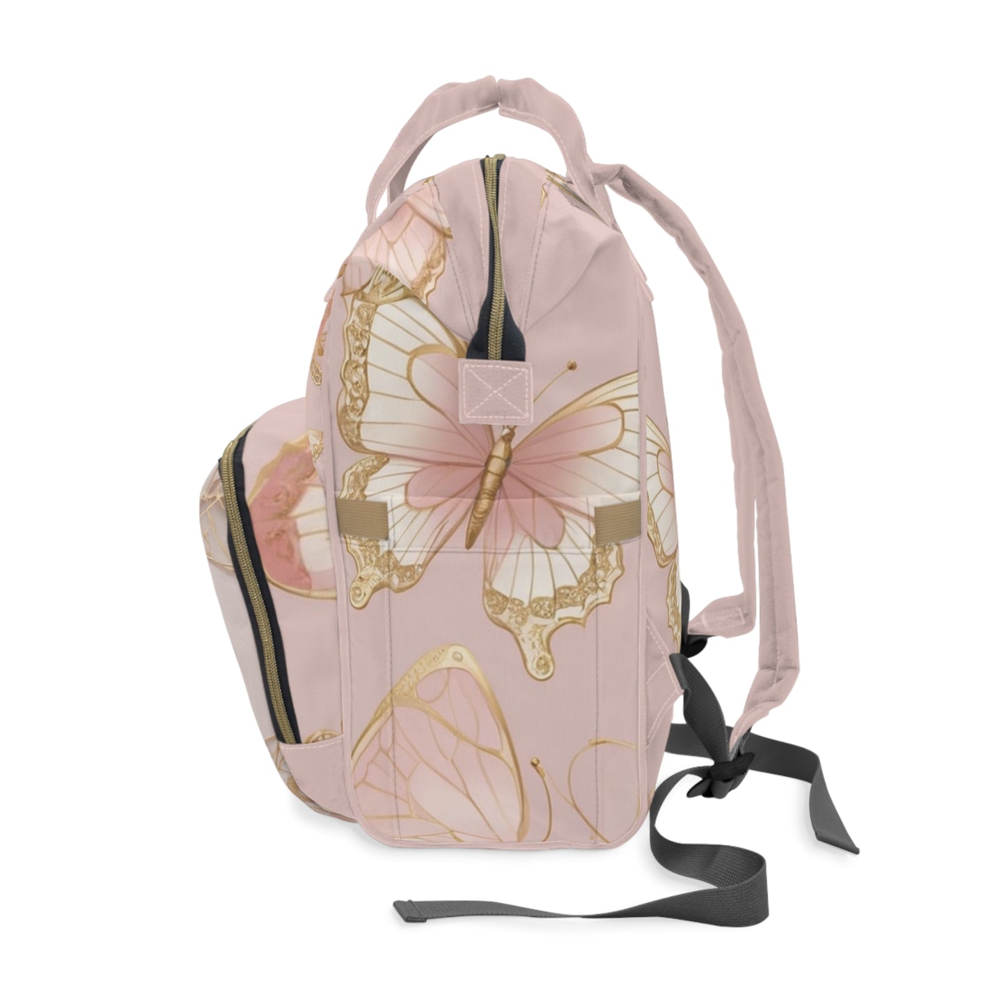 Girls Diaper Bag "Ya Qalbi" Oh My Heart Personalized Arabic Diaper Backpack