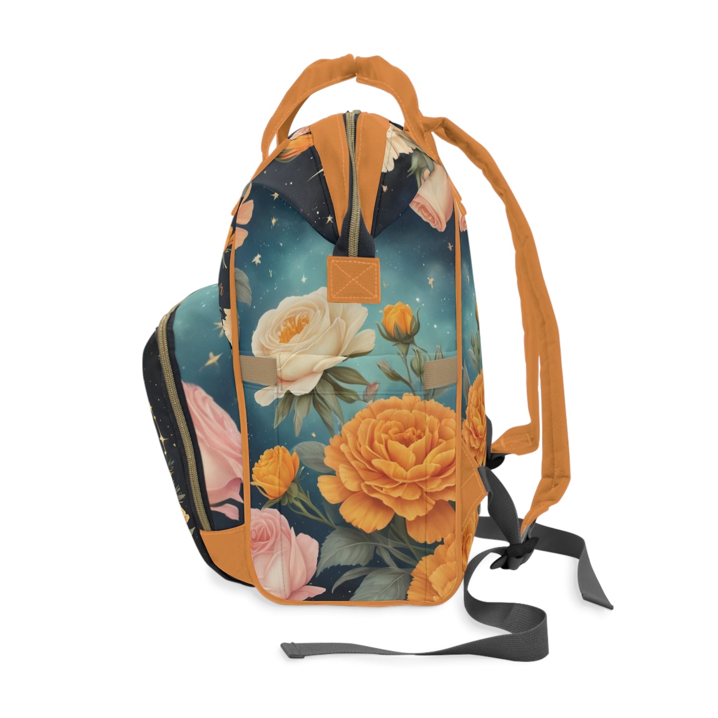 Girls Diaper Bag Personalized Zodiac Baby Bag Leo Sign Royal by Nature Loved Forever Backpack