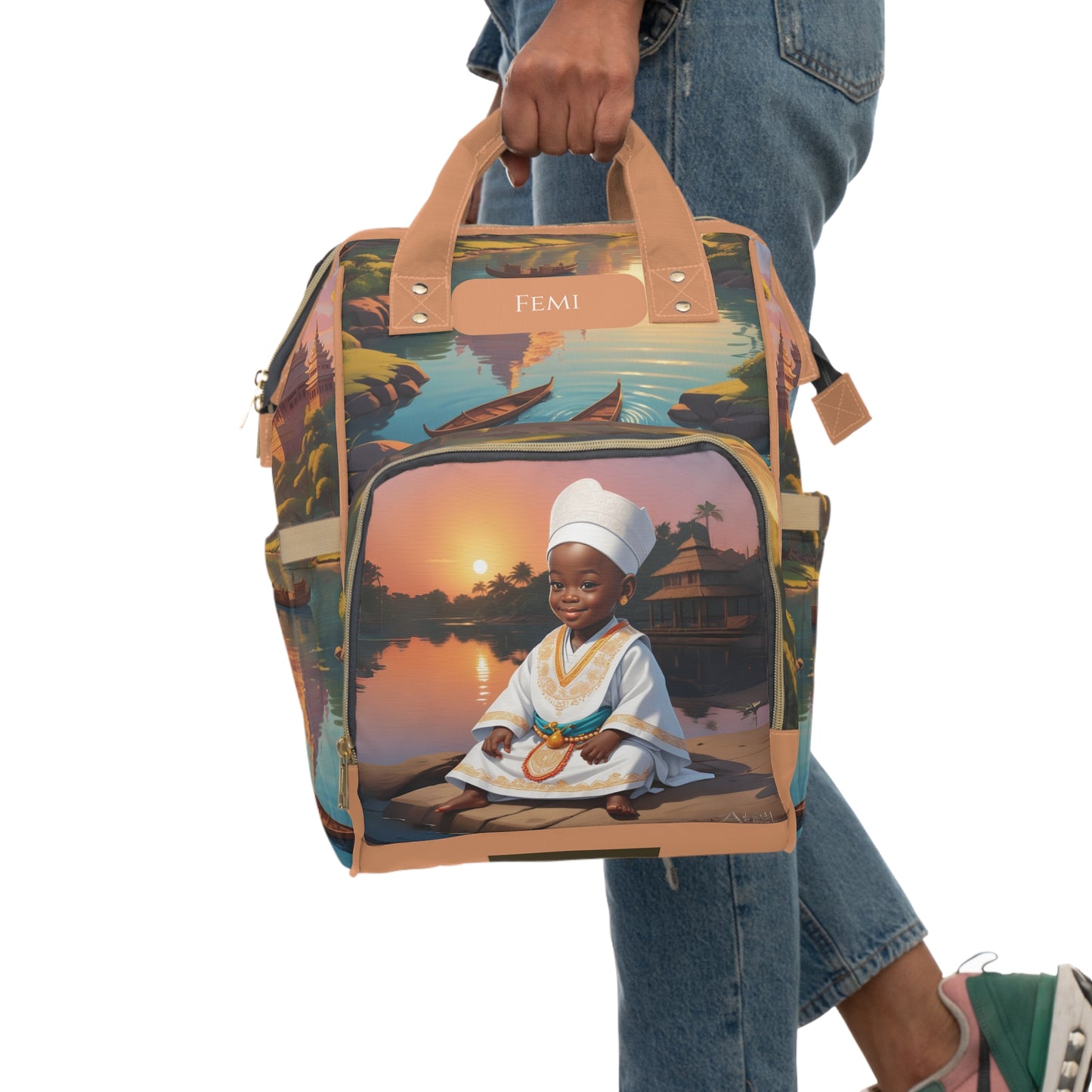 Femi Yoruba Prince Diaper Bag – Crown of Love