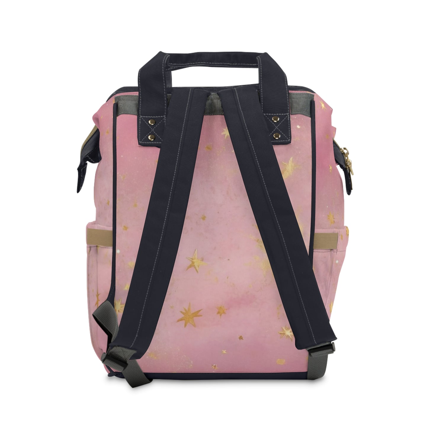 Girls Diaper Bag Personalized Arabic Baby Bag Habibti Al Saghira Little Darling Pink Moon and Stars