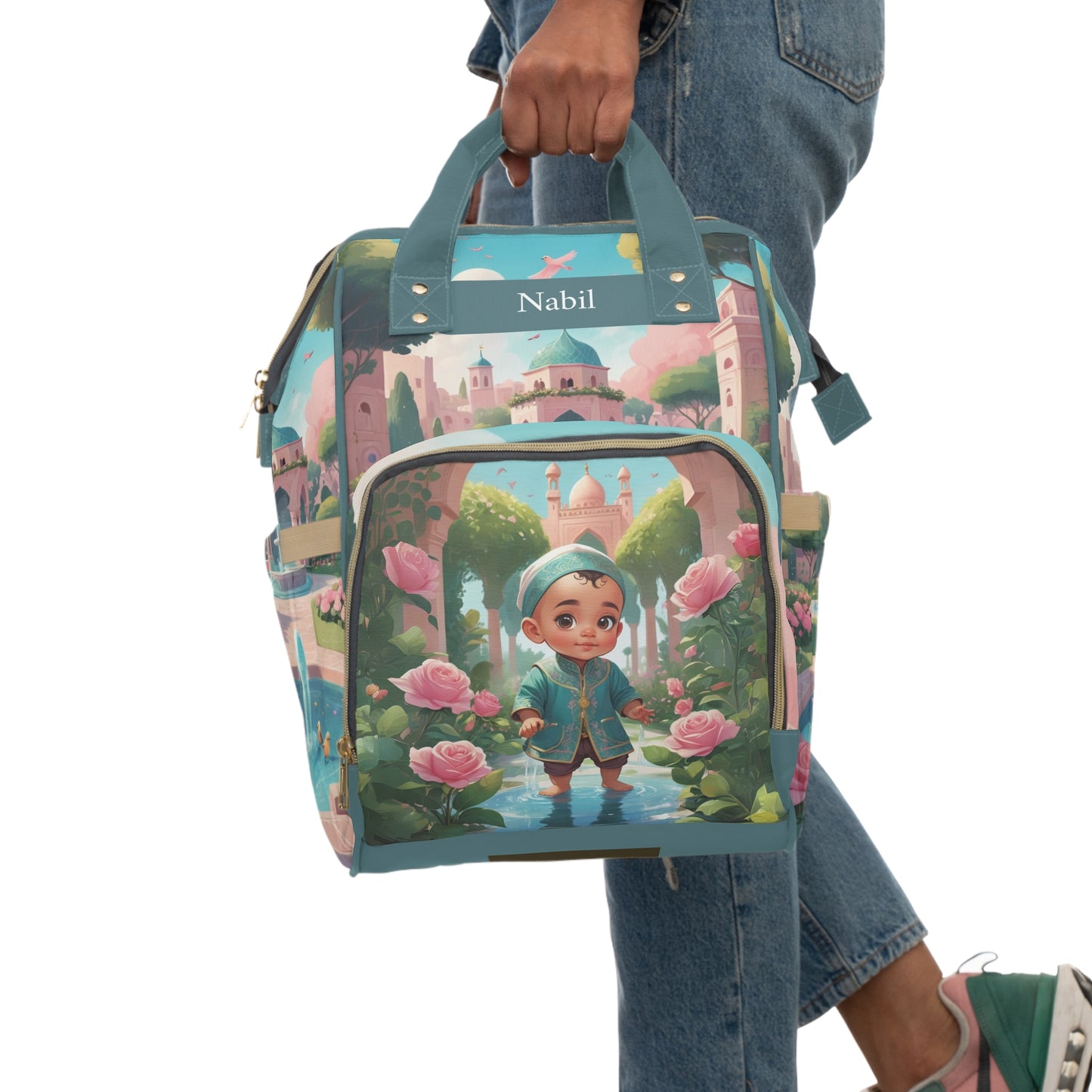 Nabil Garden of Roses Baby Bag – Personalized Moroccan