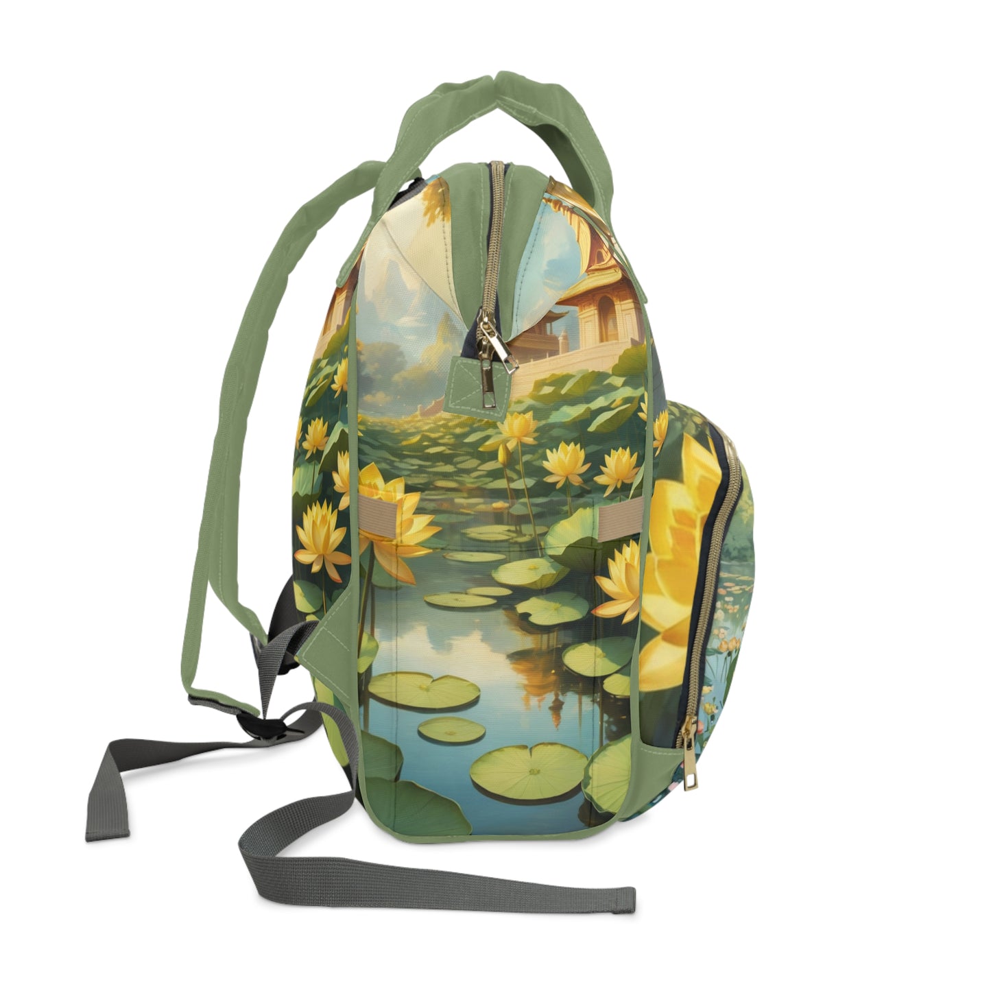 Kunal India Baby Bag – Personalized Lotus & Temple Design