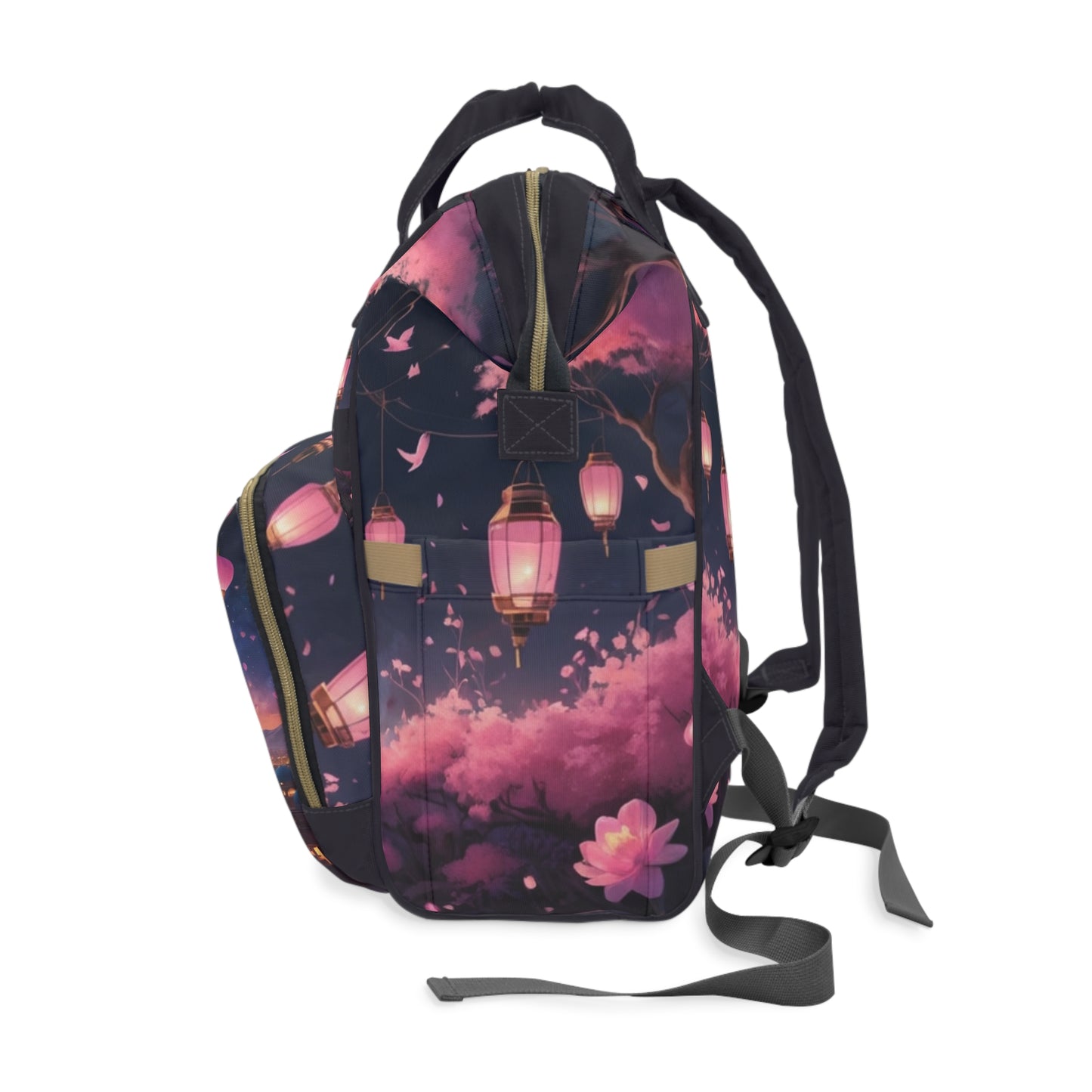 Girls Farsi Baby Bag Persian Night Lanterns and Domes Personalized Diaper Backpack