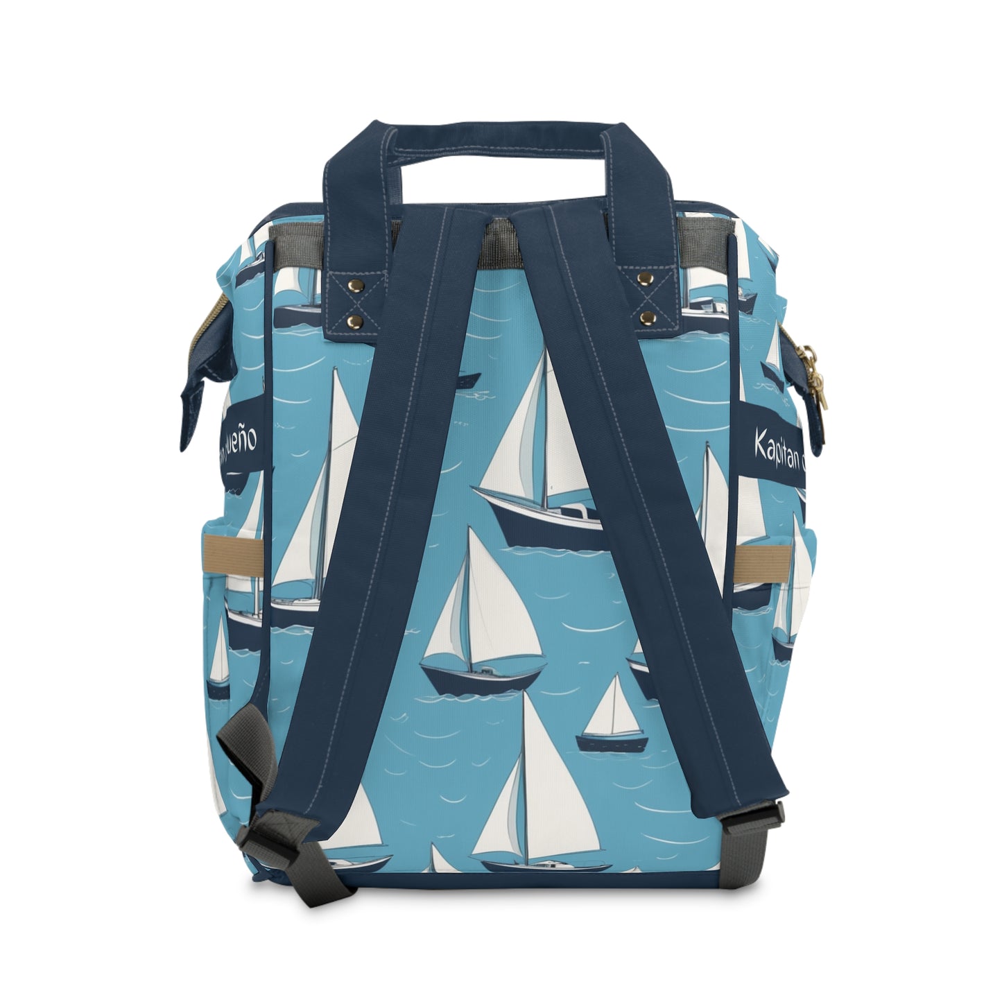 Boys Diaper Bag Personalized Aruba Baby Bag Sailboat Ocean Breeze Waterproof Backpack