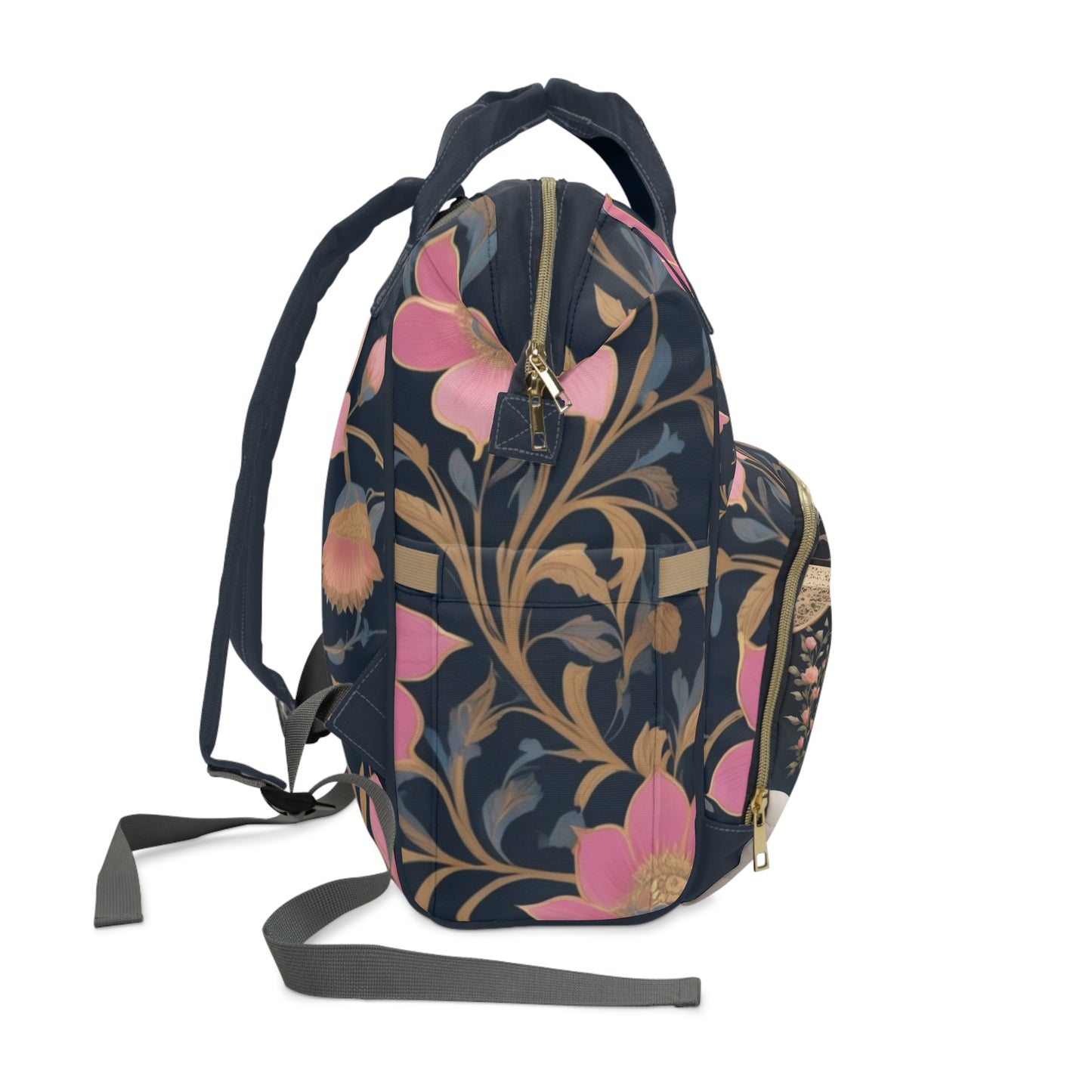 Girls Diaper Bag Personalized Farsi Baby Bag Moon Cradle Persian Night Garden