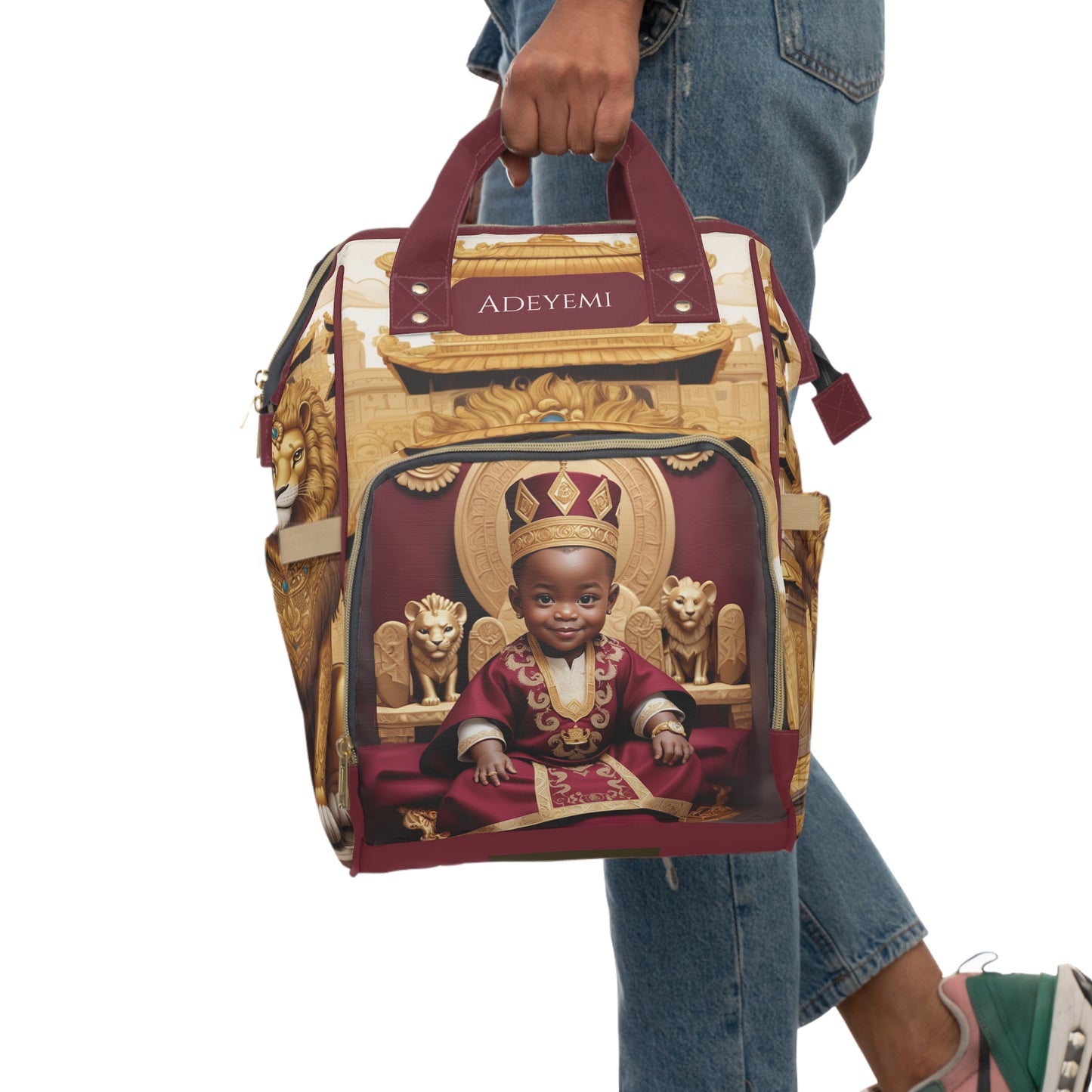 Adeyemi Yoruba Prince Diaper Bag – Crown Fits Me