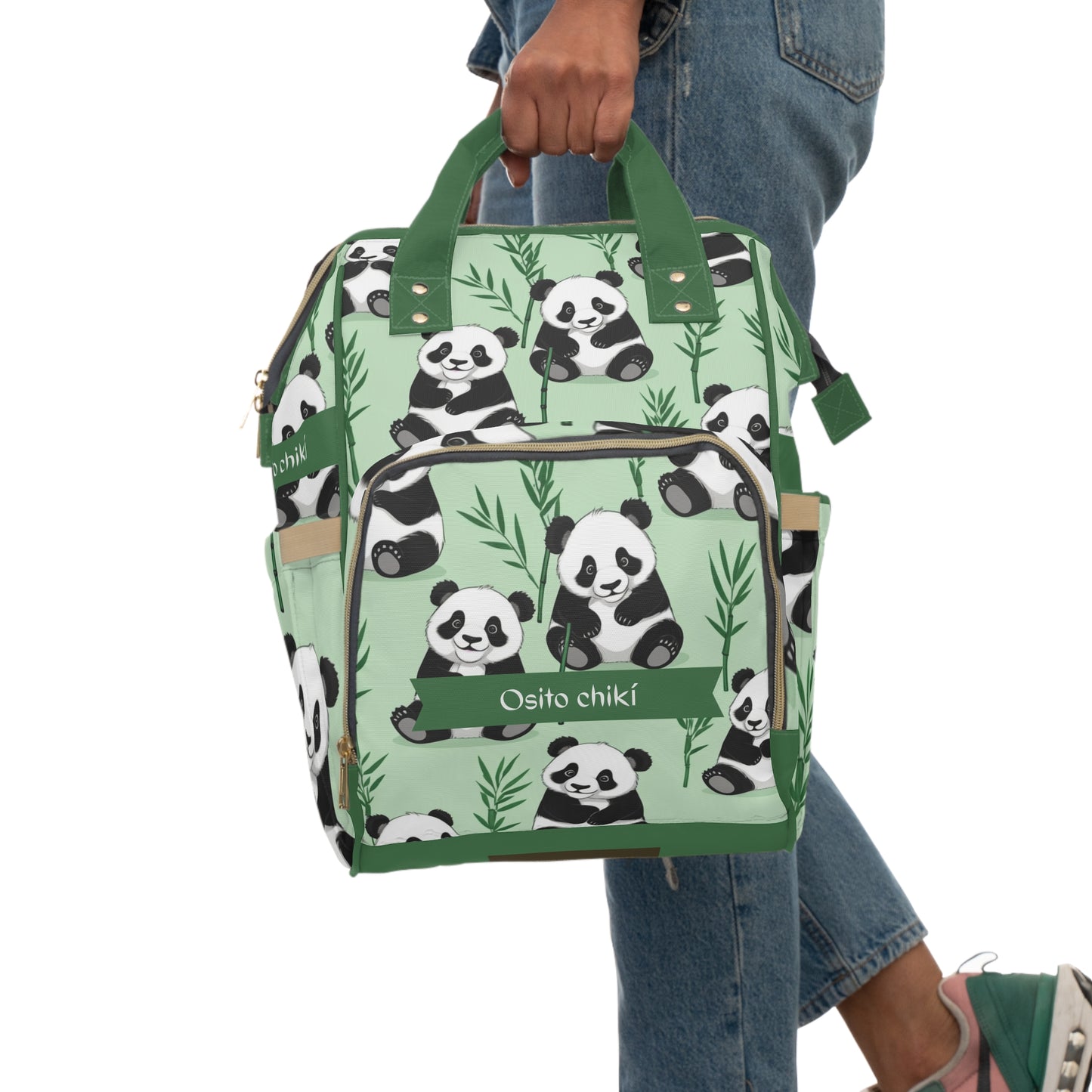 Boys Diaper Bag Personalized Aruba Baby Bag Panda Forest Friend Waterproof Backpack