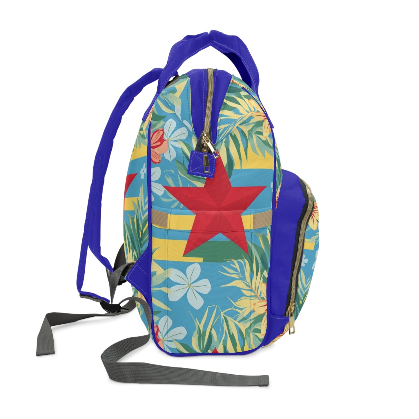 Girls Diaper Bag Personalized Aruba Baby Bag Tropical Flag Waterproof Backpack