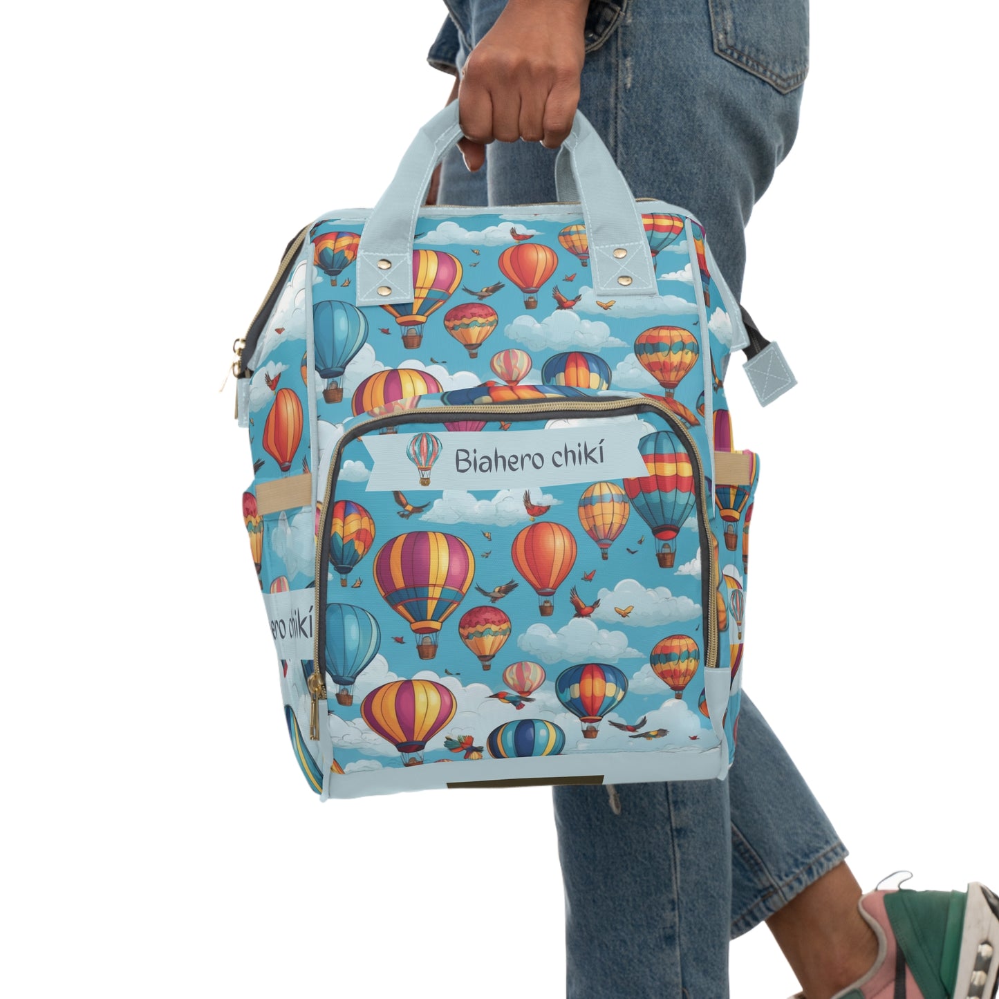 Boys Diaper Bag Personalized Aruba Baby Bag Balloon Festival Sky Waterproof Backpack