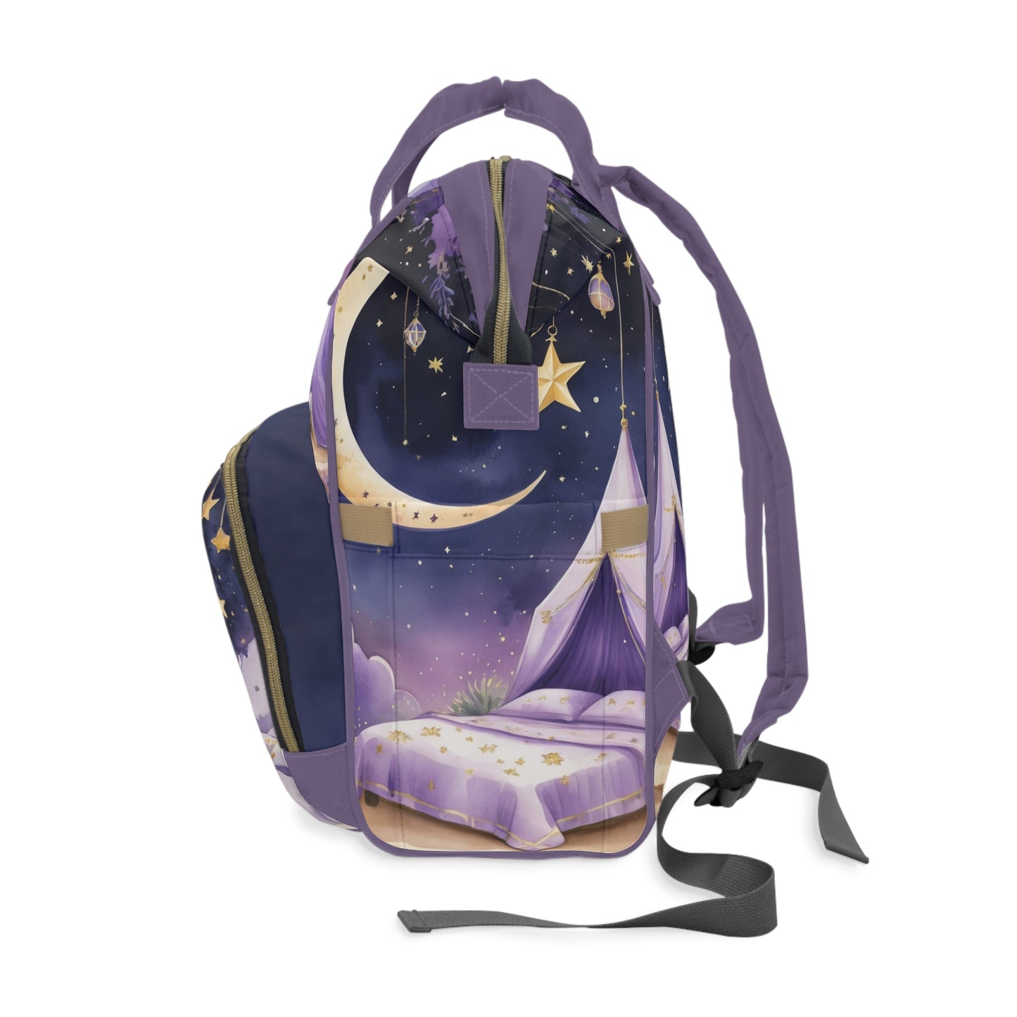 Noor Baby Bag – Personalized Arabic Moon & Stars