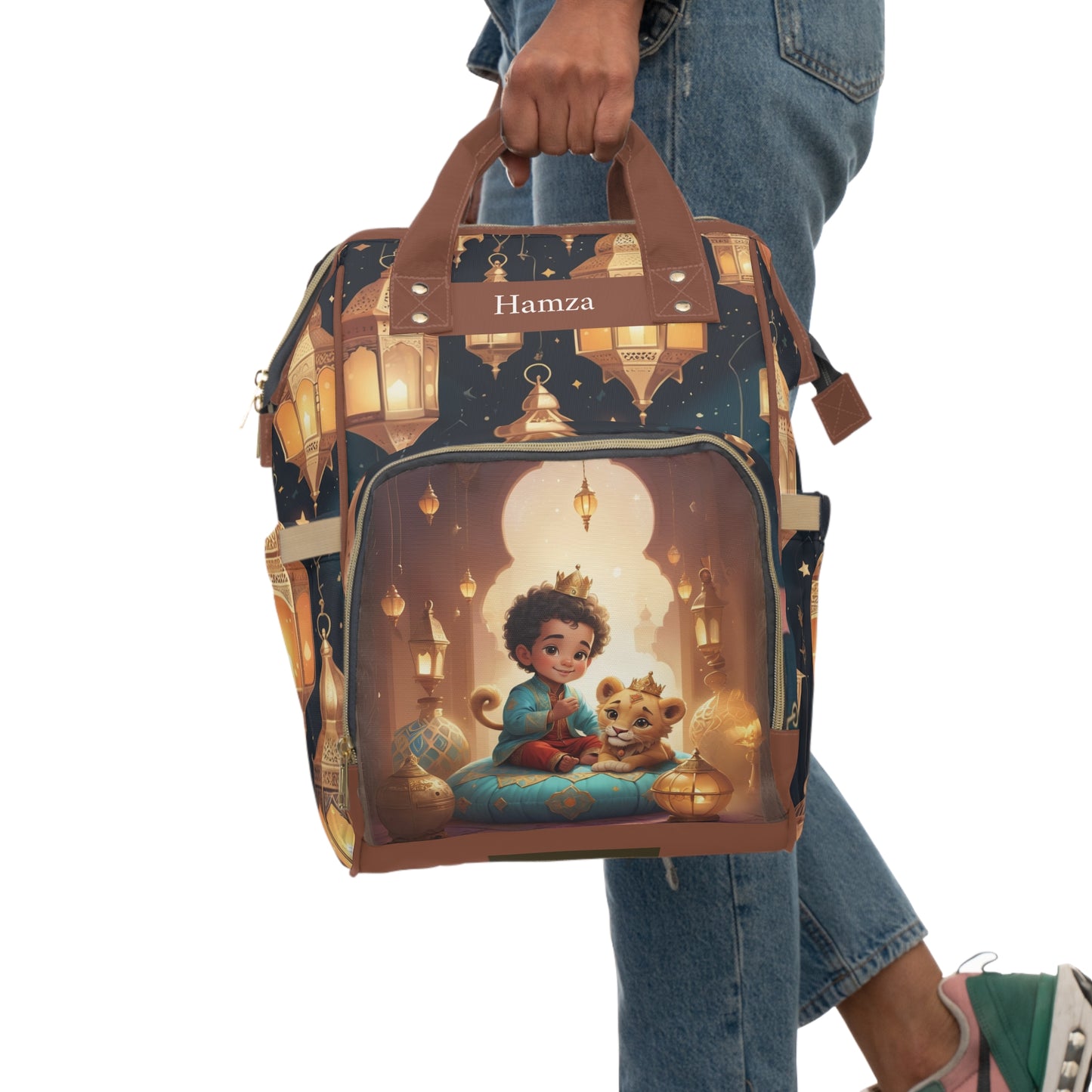 Hamza Lion Spirit Baby Bag – Personalized Moroccan