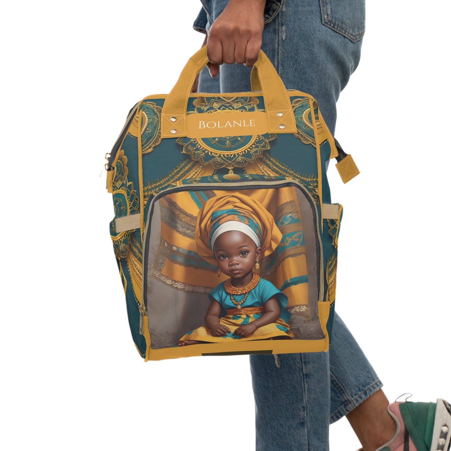 Bolanle Yoruba Princess Diaper Bag – Luxury Cultural Baby Bag