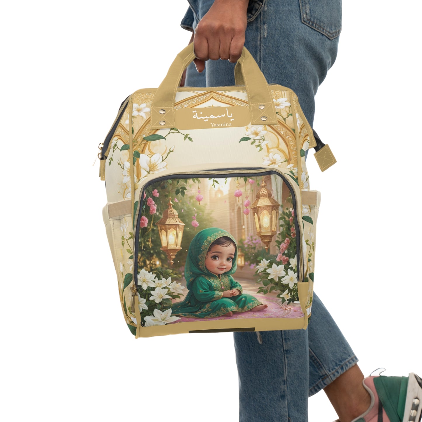 Yasmina Arabic Baby Bag – Jasmine Blossom Elegance
