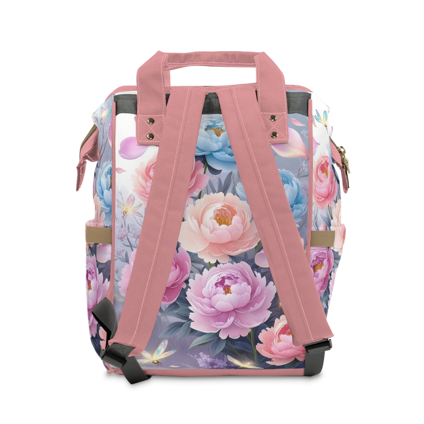 Fleur Peony Dreamer Baby Bag 🌺 Personalized Pink Diaper Bag