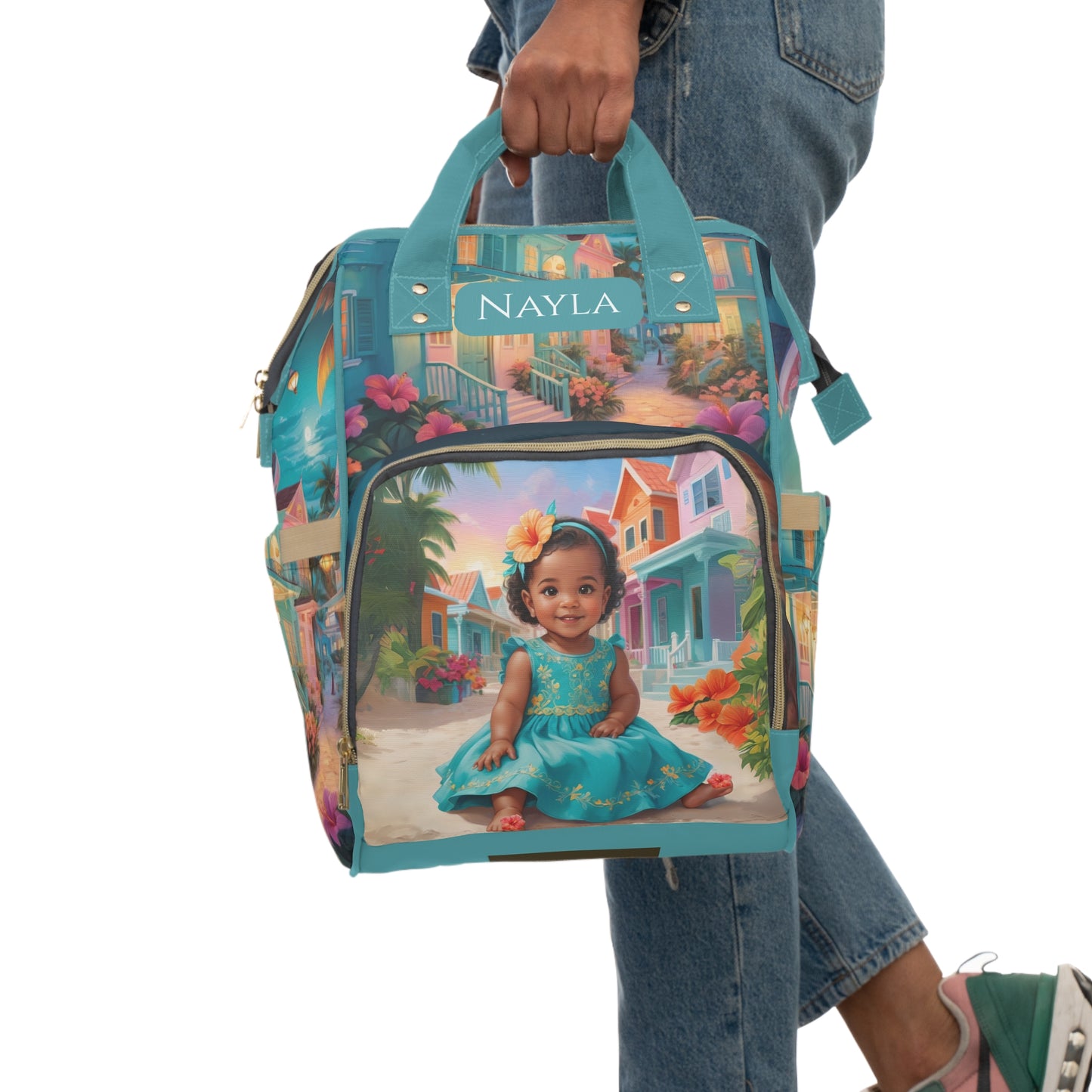 Nayla Aruban Baby Bag – Caribbean Pastel Charm