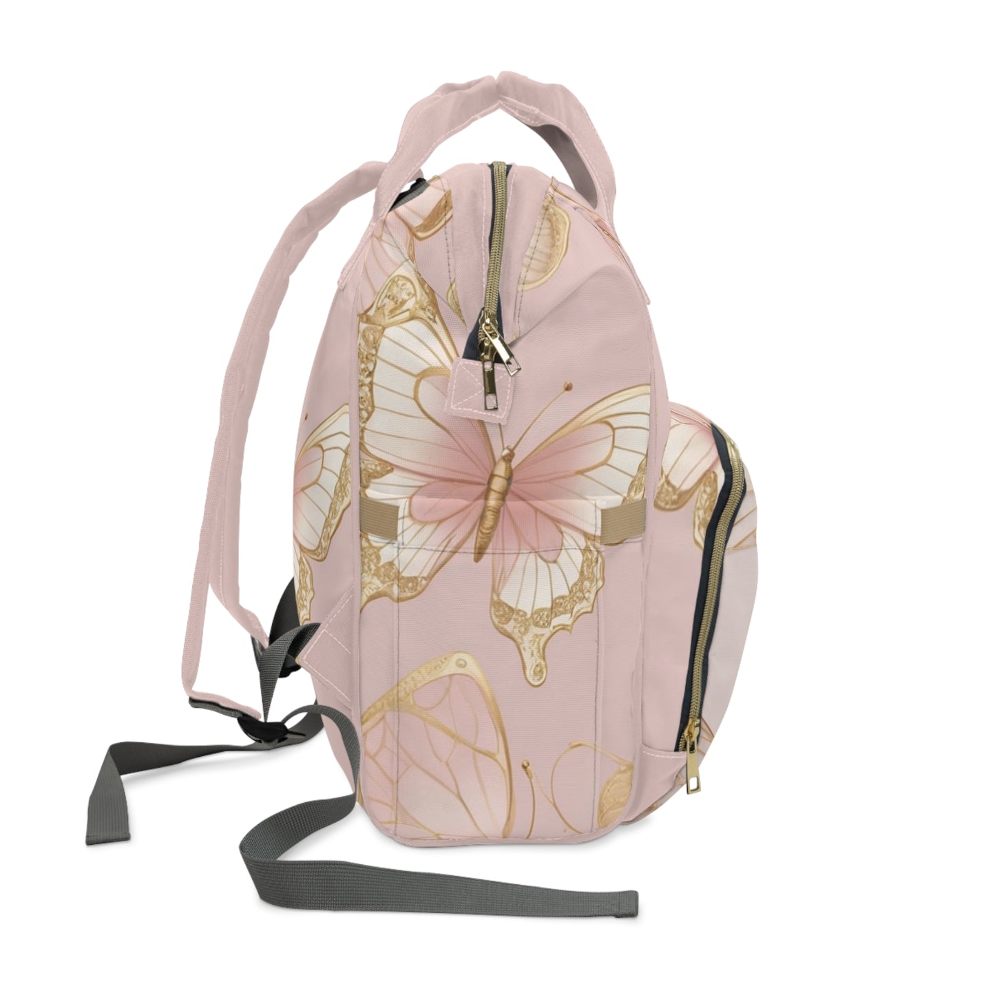 Girls Diaper Bag "Ya Qalbi" Oh My Heart Personalized Arabic Diaper Backpack