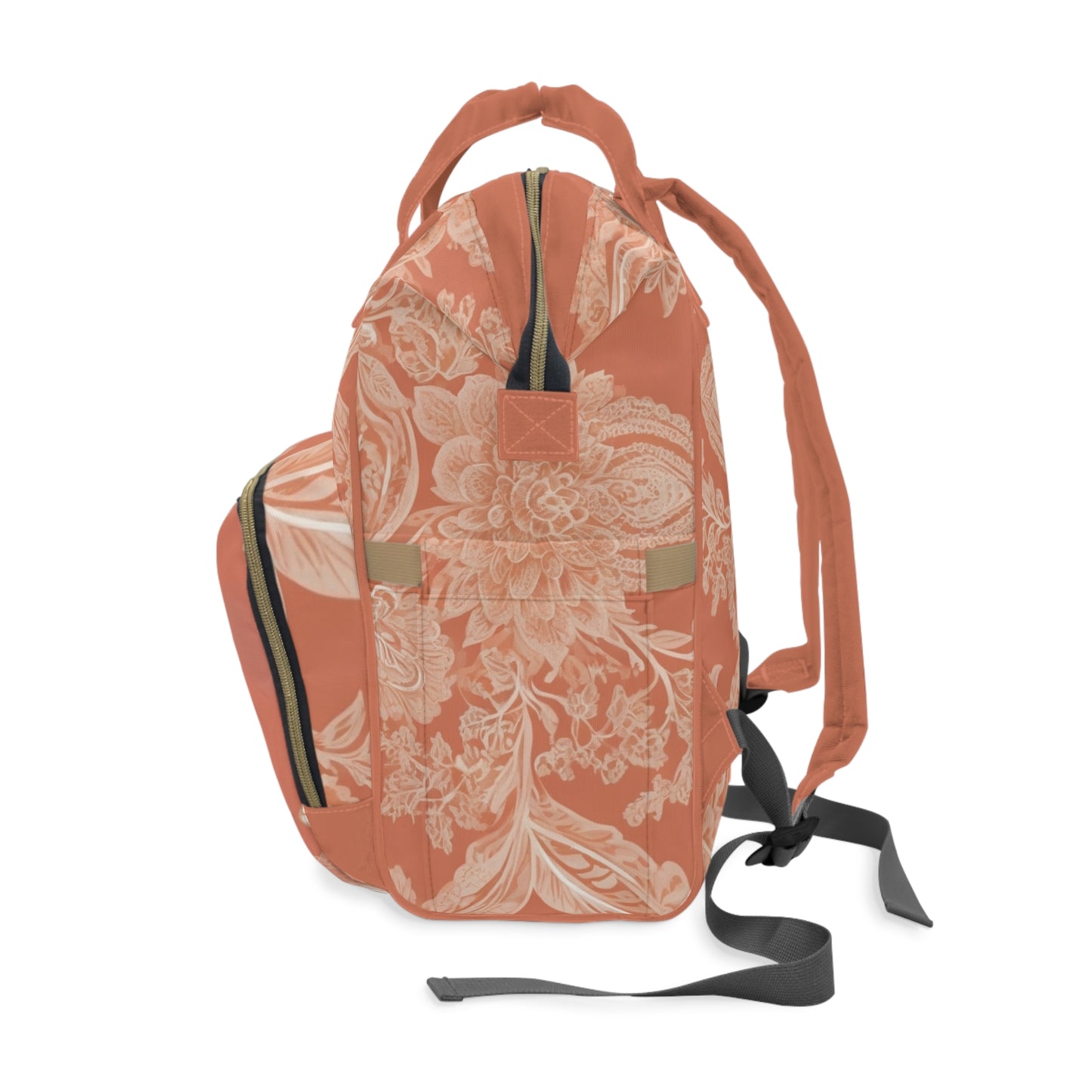 Girls Diaper Bag Personalized Arabic Baby Bag Hayati Floral Design