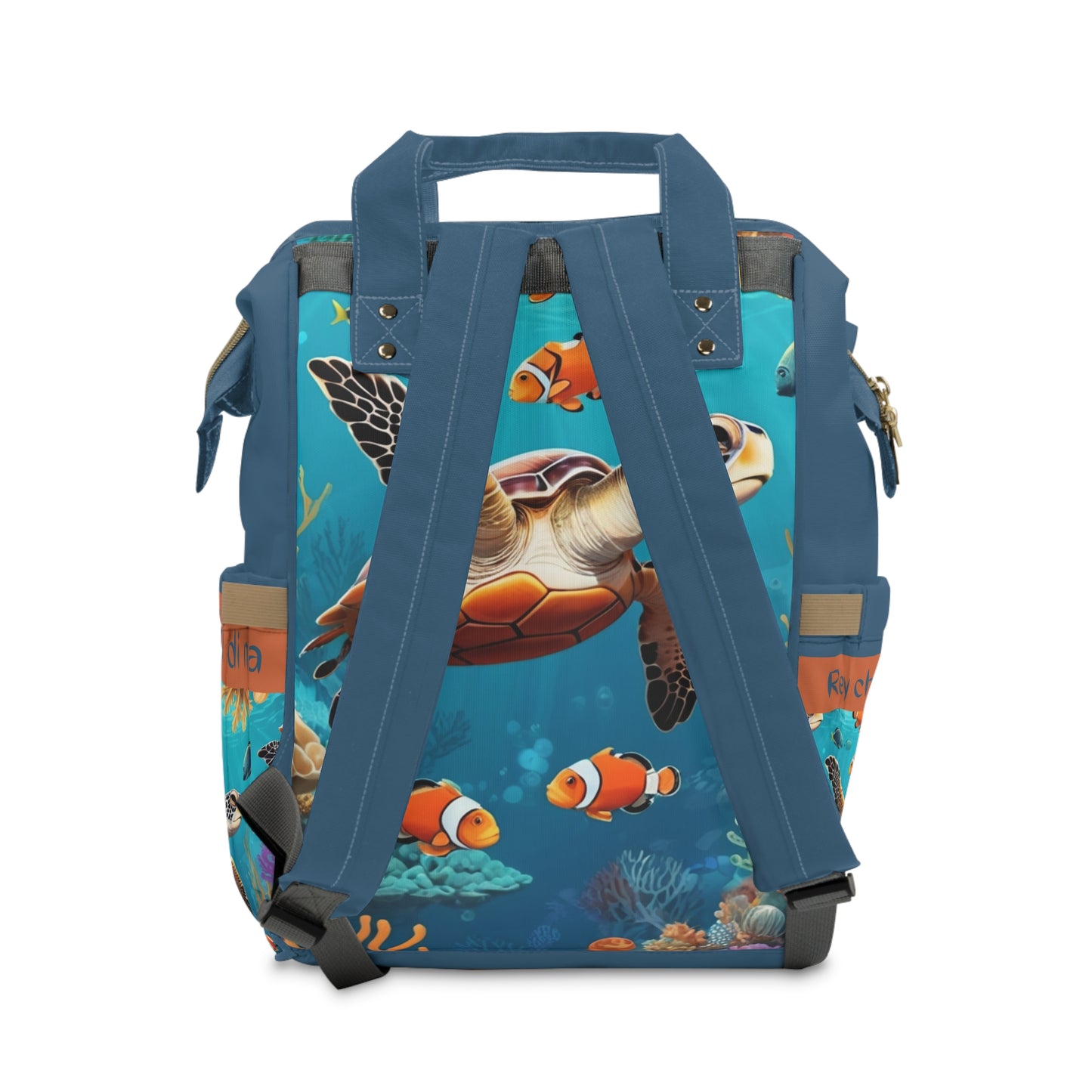 Boys Diaper Bag Personalized Aruba Baby Bag Sea Turtle Ocean Waterproof Backpack