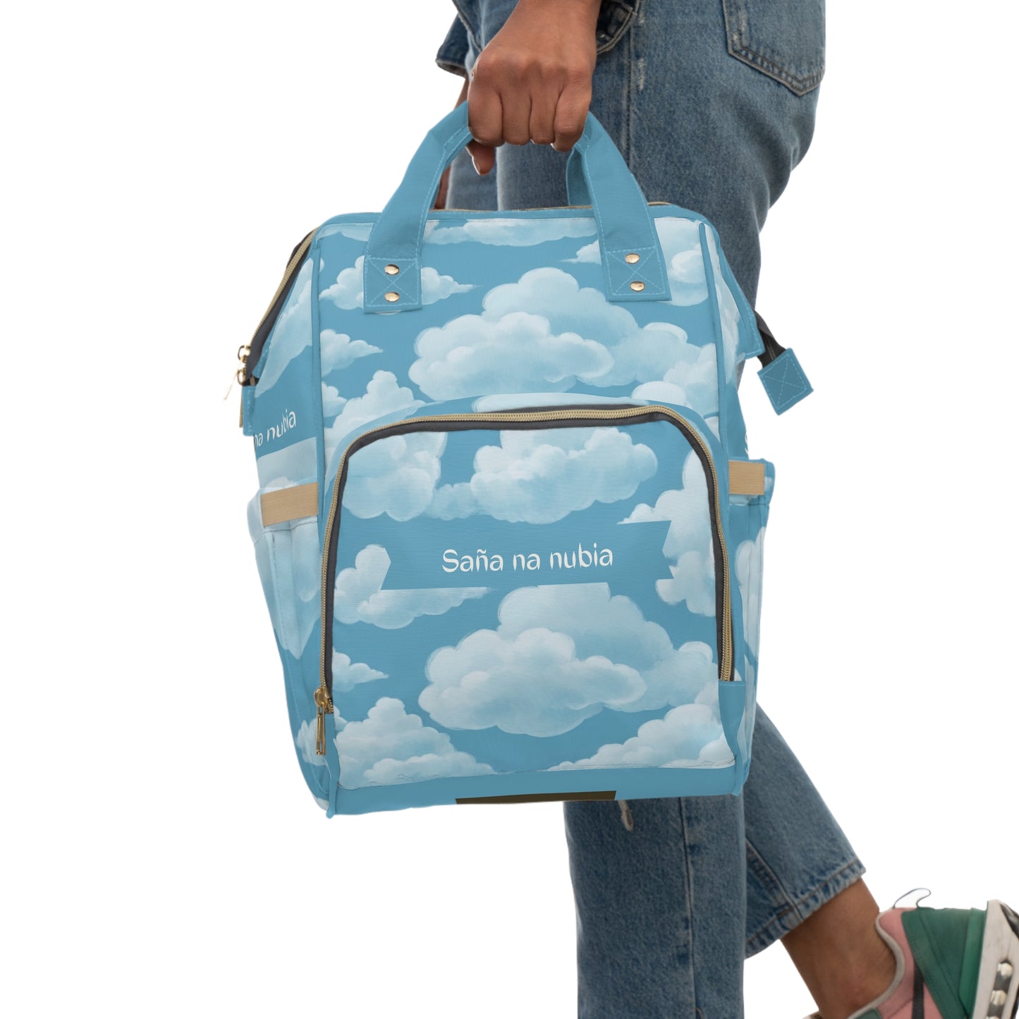 Boys Diaper Bag Personalized Aruba Baby Bag Cloudy Sky Dream Waterproof Backpack