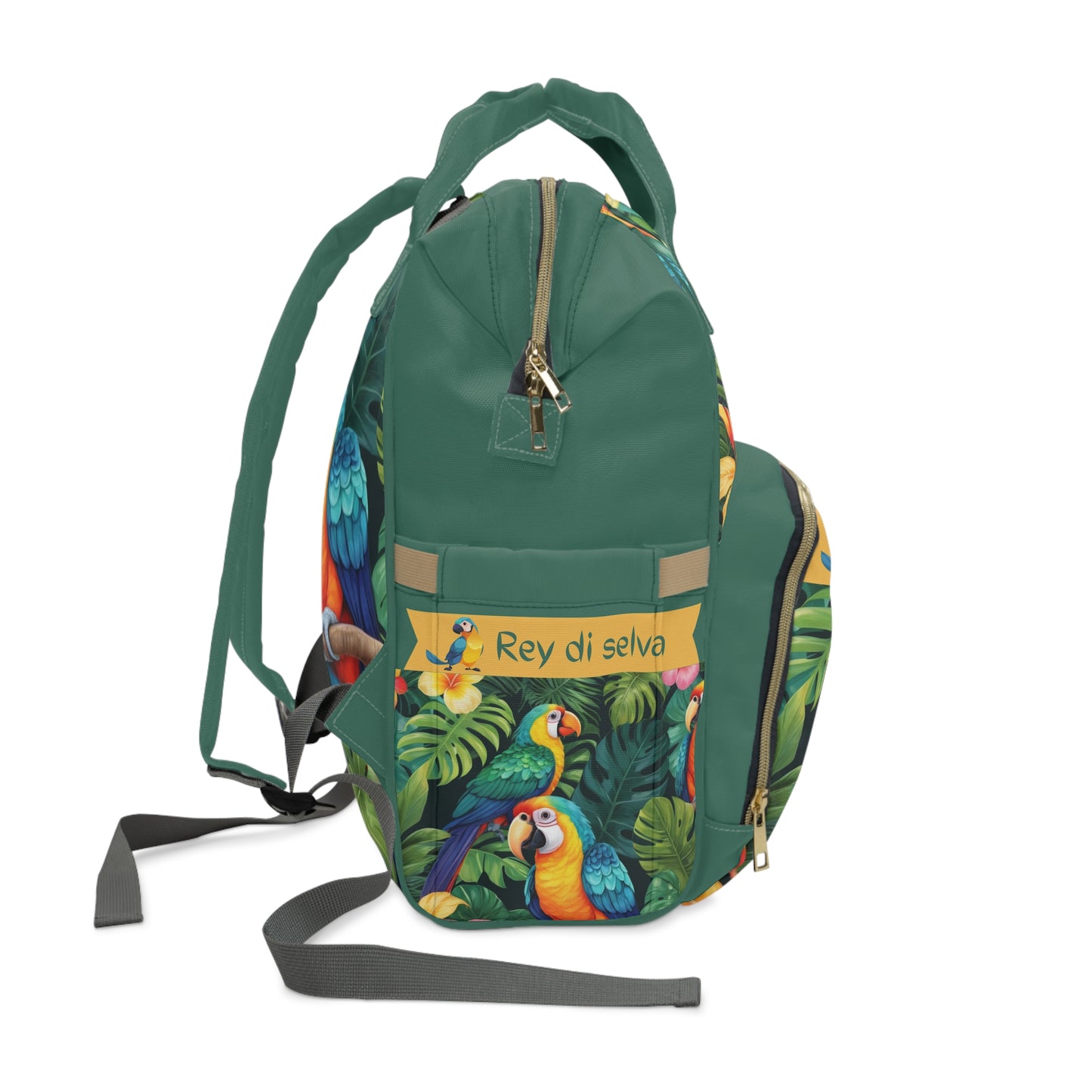 Boys Diaper Bag Backpack Parrot Jungle King Waterproof Baby Bag About This Item