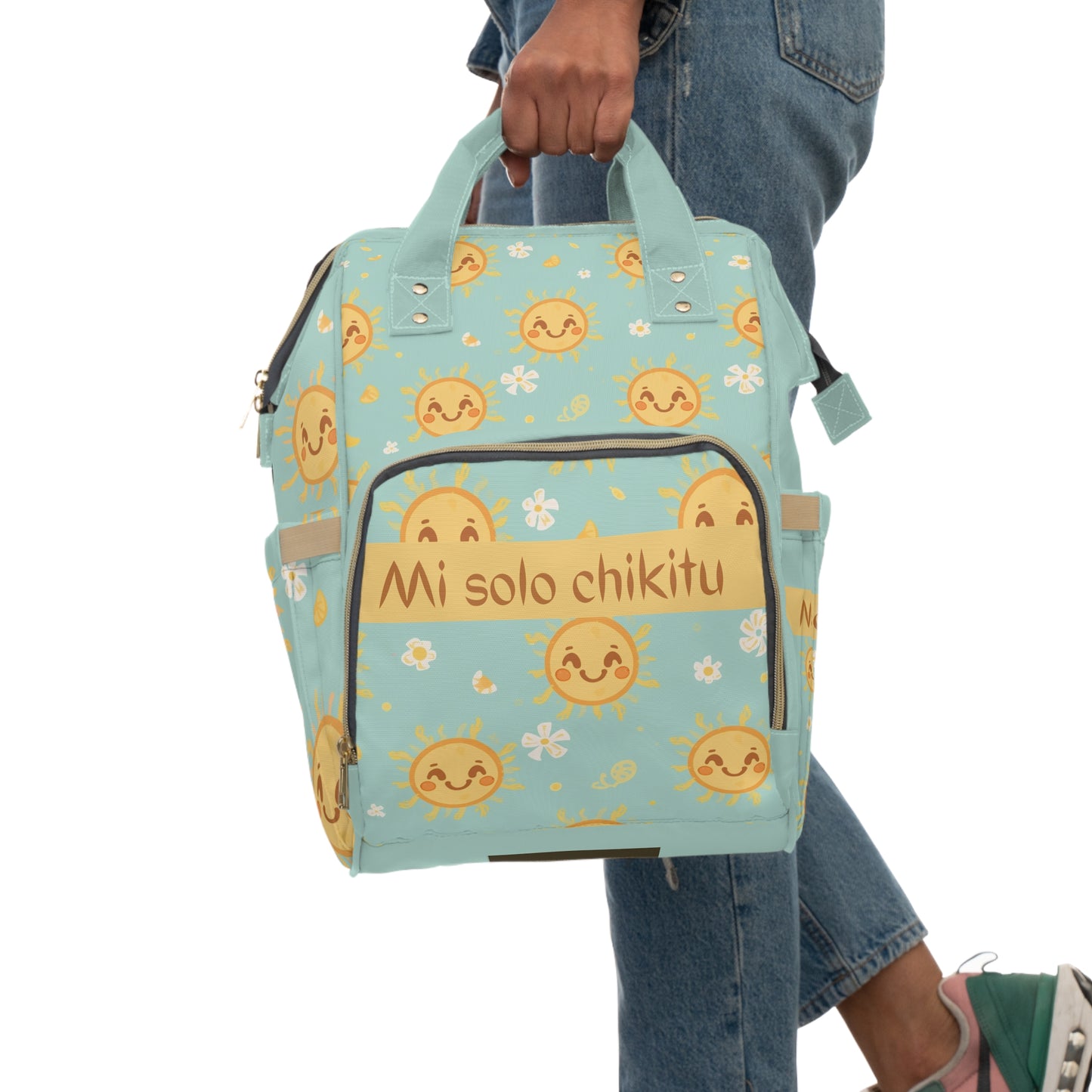 Girls Diaper Bag Personalized Aruba Baby Bag Cute Sunshine Little Sun Waterproof Backpack