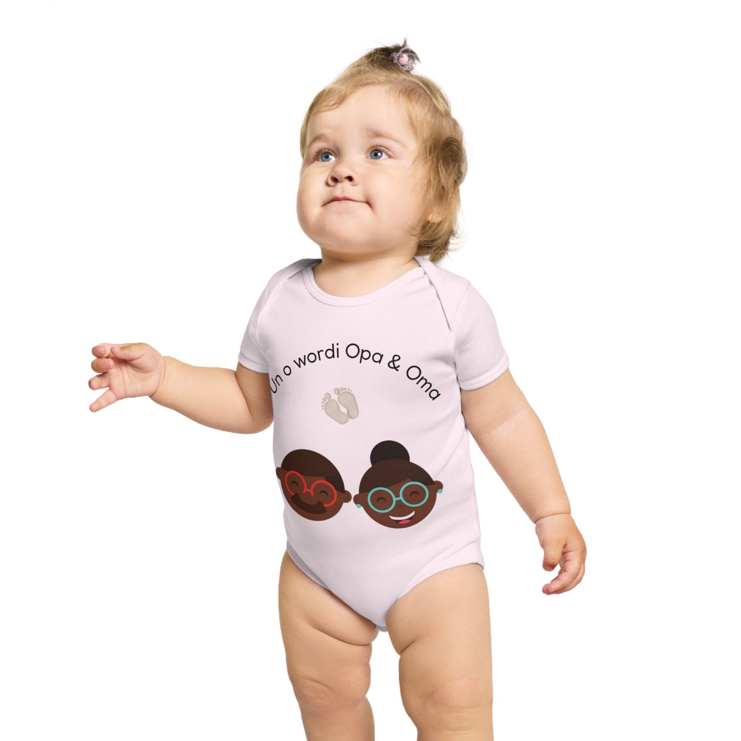 Baby Announcement Bodysuit Un o wordi Opa & Oma
