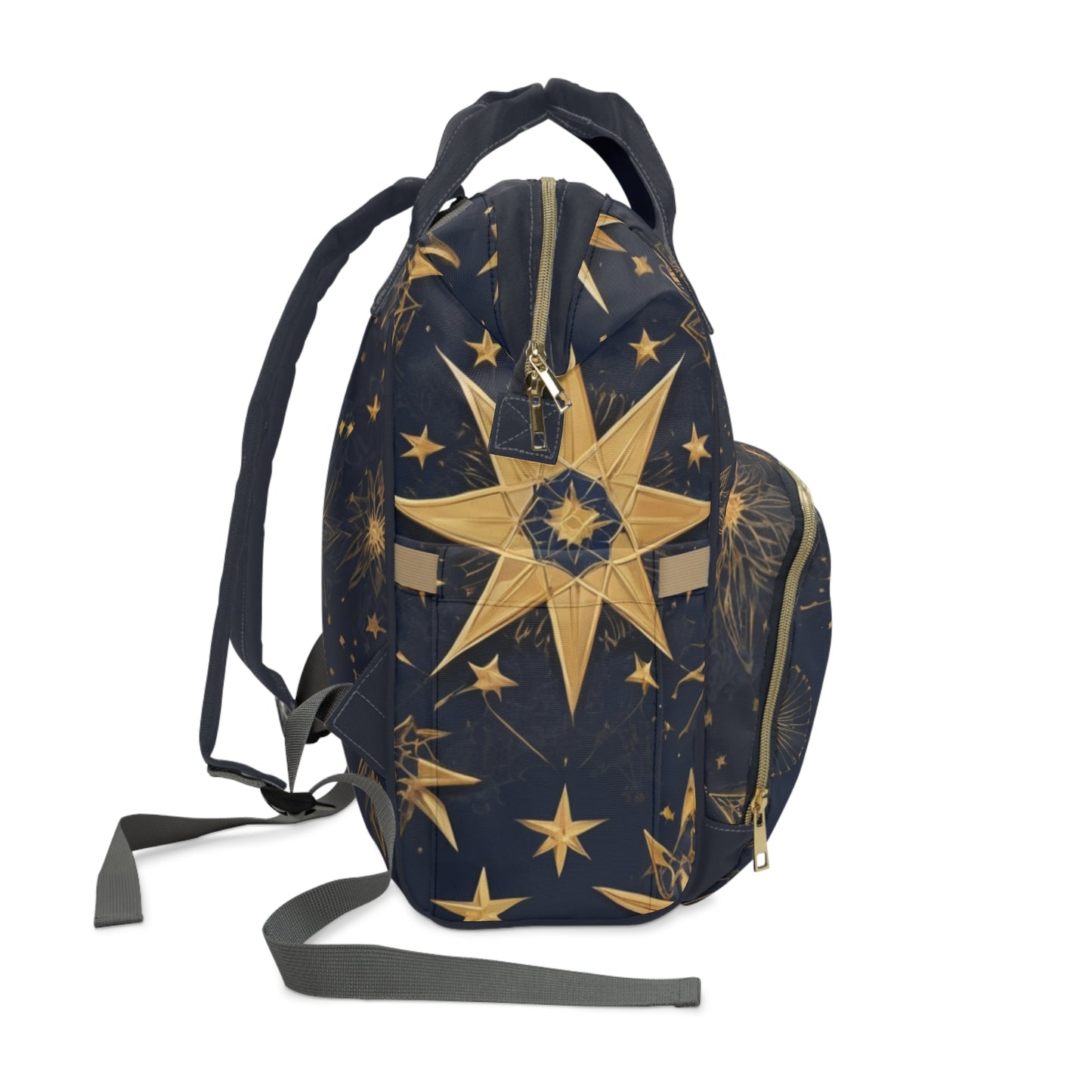 Boys Diaper Bag Personalized Arabic Baby Bag Najmi My Star Luxury Gold and Navy Pattern About This Item