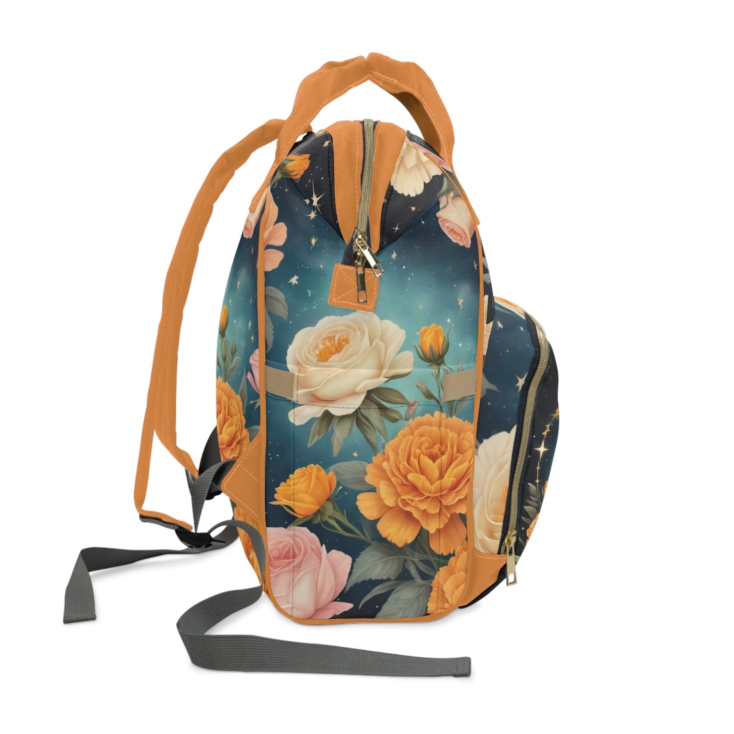 Girls Diaper Bag Personalized Zodiac Baby Bag Leo Sign Royal by Nature Loved Forever Backpack
