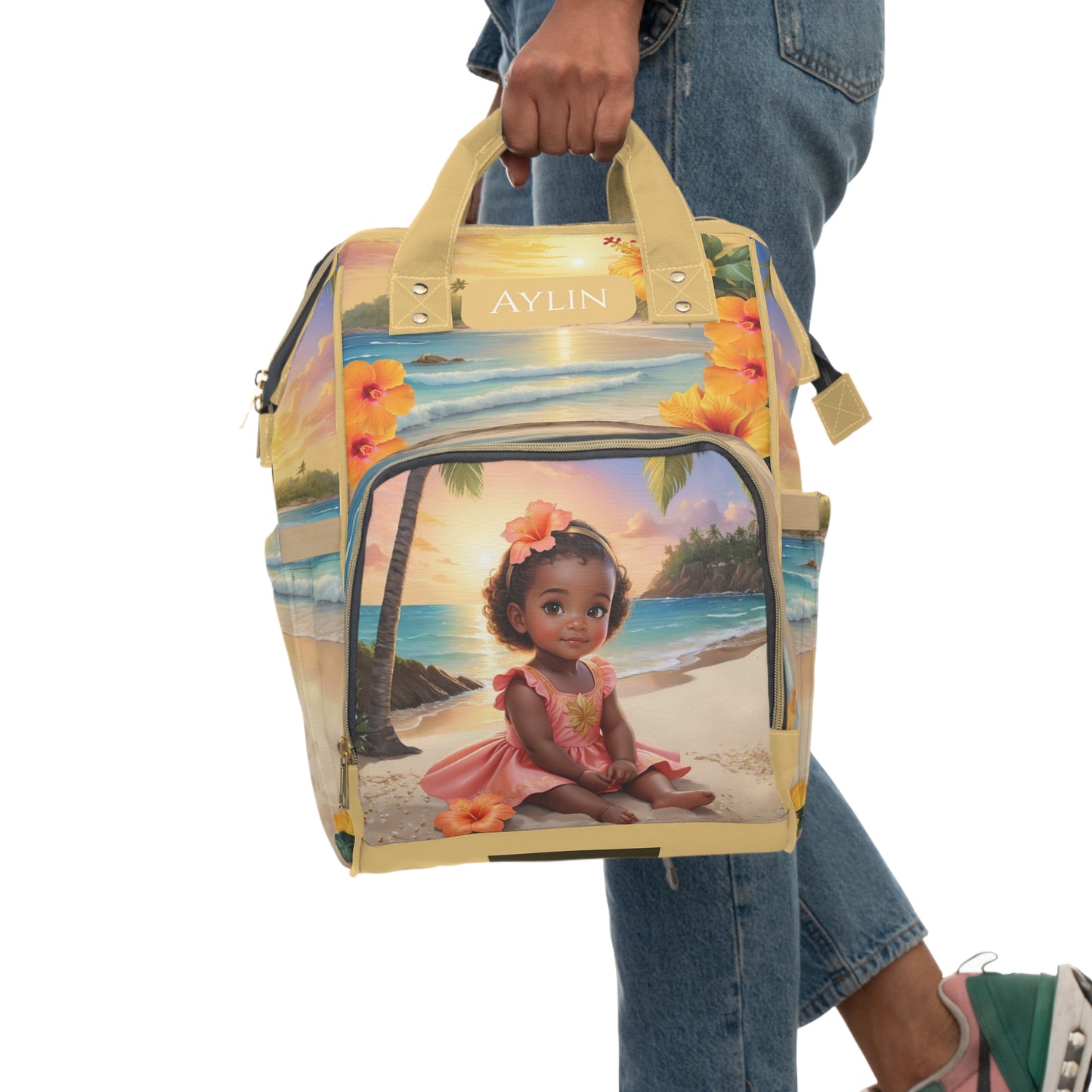 Aylin Aruban Baby Bag – Tropical Sunset Elegance