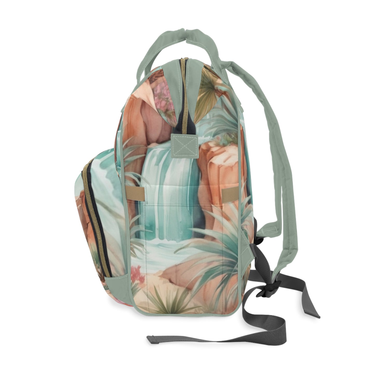 Girls Diaper Bag Personalized Arabic Baby Bag Farhati Oasis Design