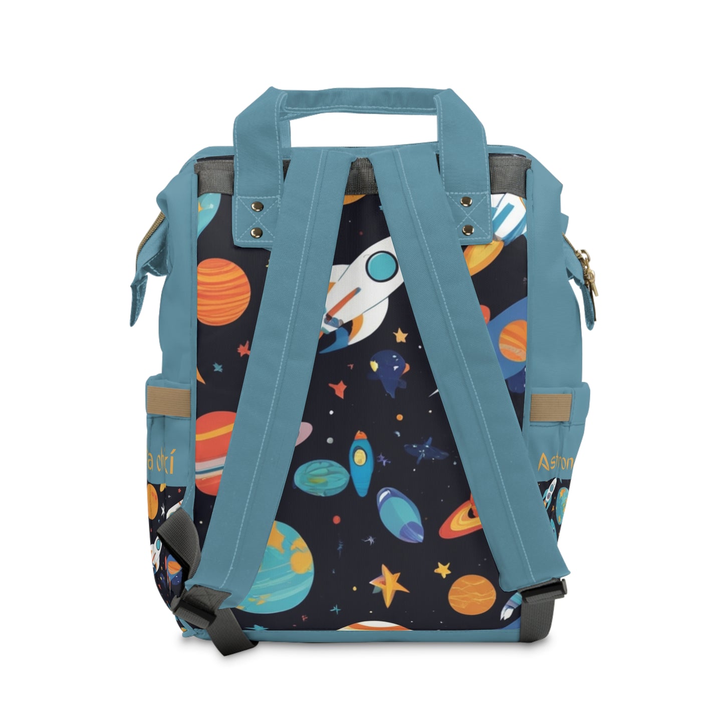 Boys Diaper Bag Personalized Aruba Baby Bag Space Astronaut Waterproof Backpack