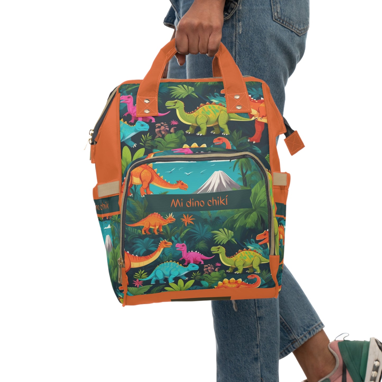 Boys Diaper Bag Personalized Aruba Baby Bag Dinosaur Explorer Waterproof Backpack