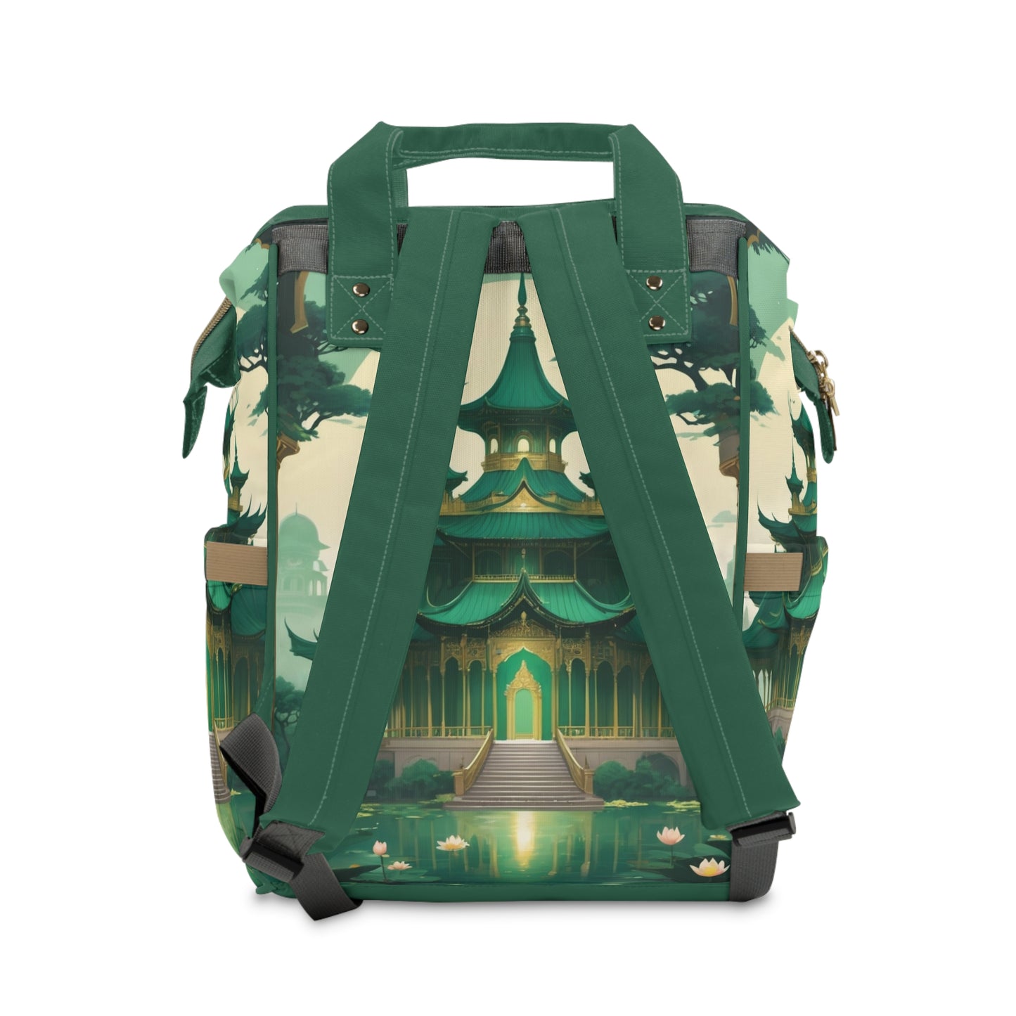 Yuvan India Baby Bag – Personalized Royal Green Palace Design