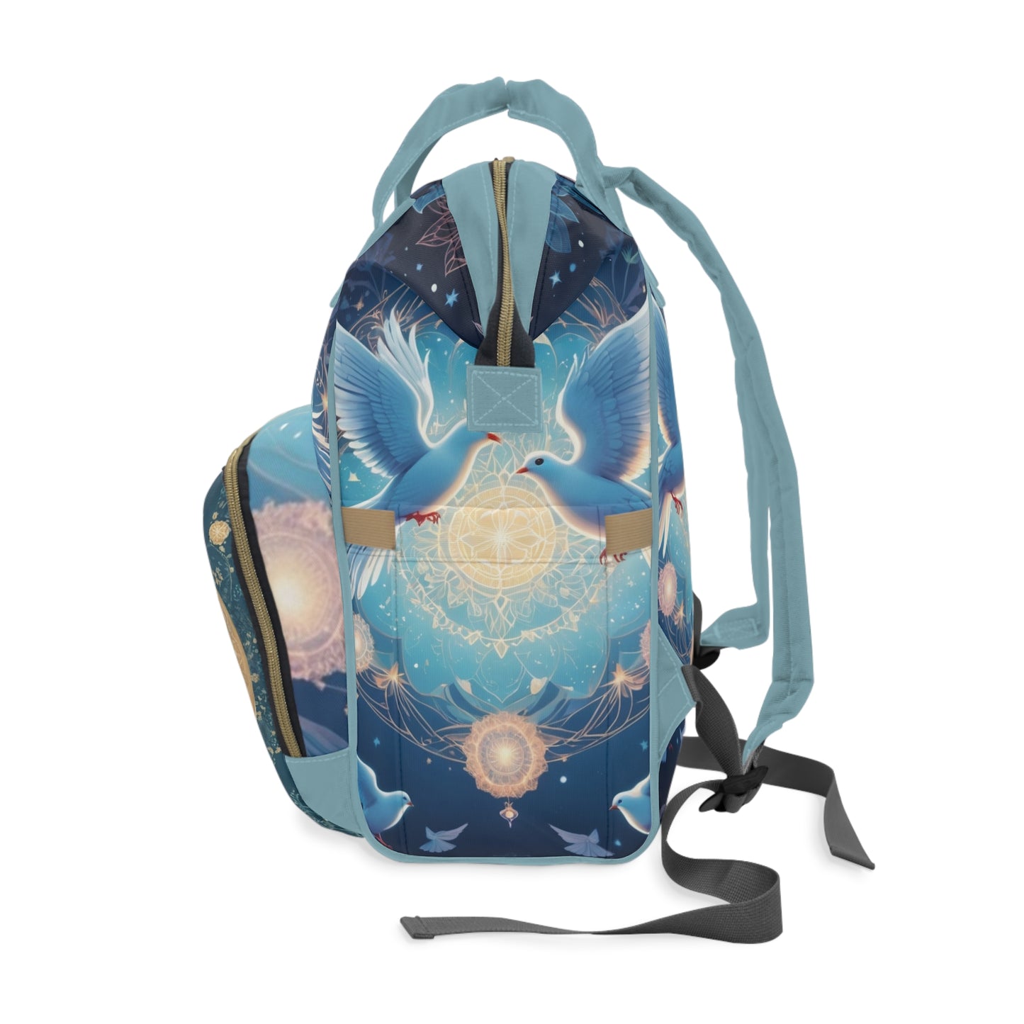 Manav India Baby Bag – Personalized Peace & Dove Design