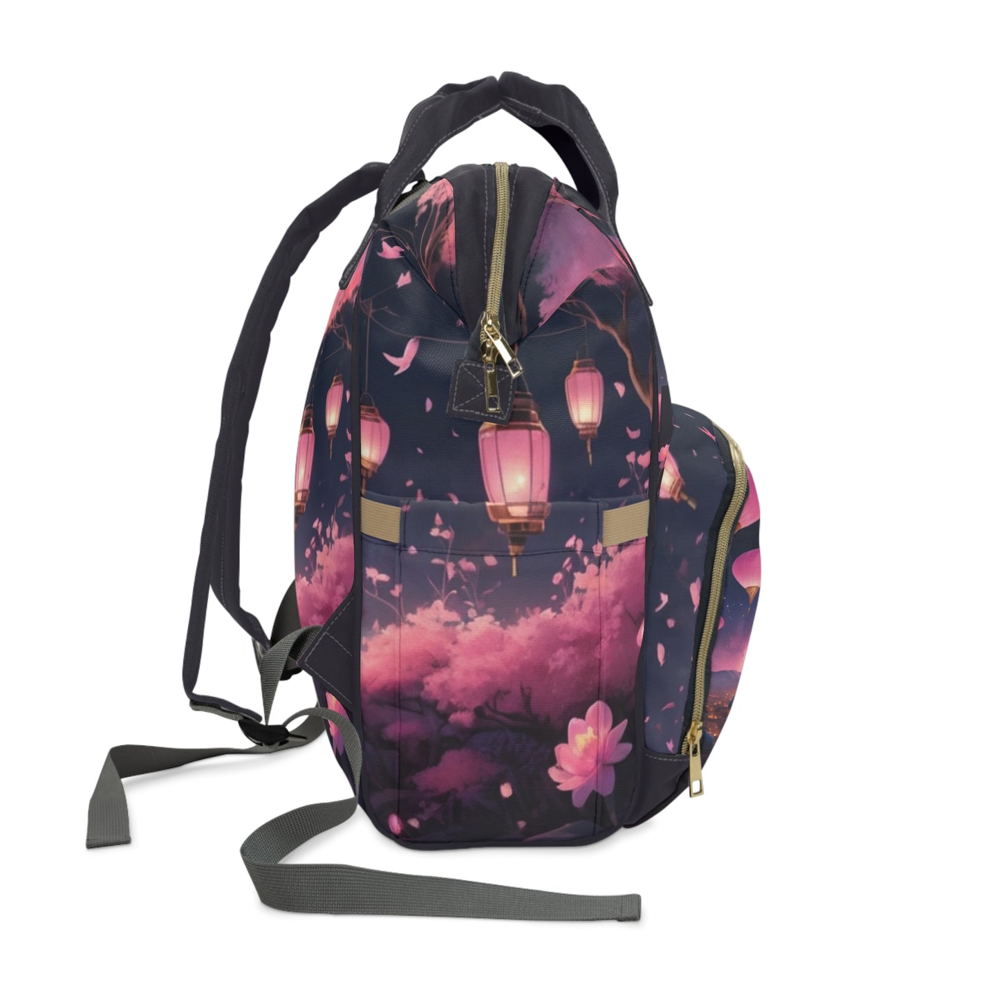 Girls Farsi Baby Bag Persian Night Lanterns and Domes Personalized Diaper Backpack