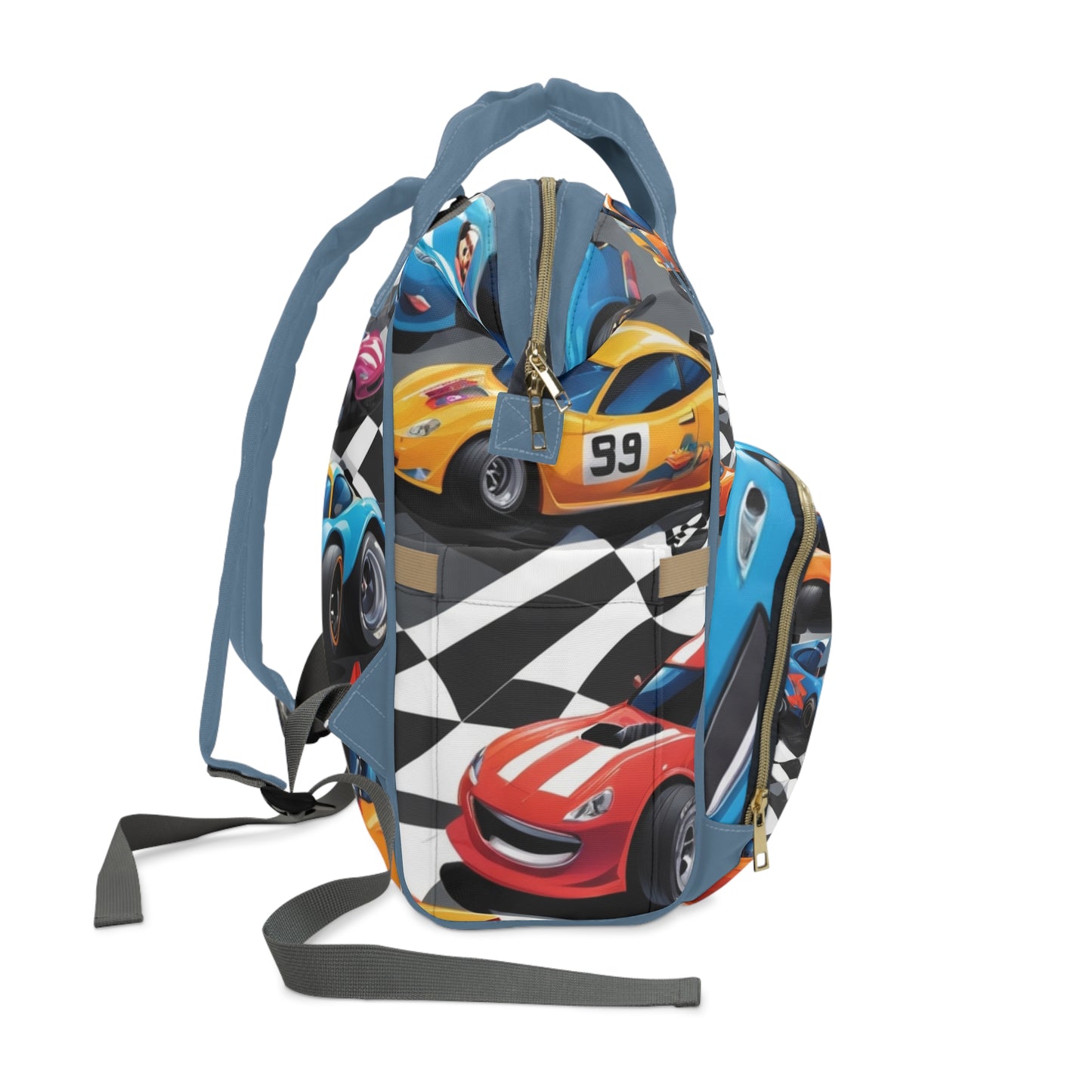 Boys Diaper Bag Personalized Aruba Baby Bag Race Car Champion Waterproof Backpack