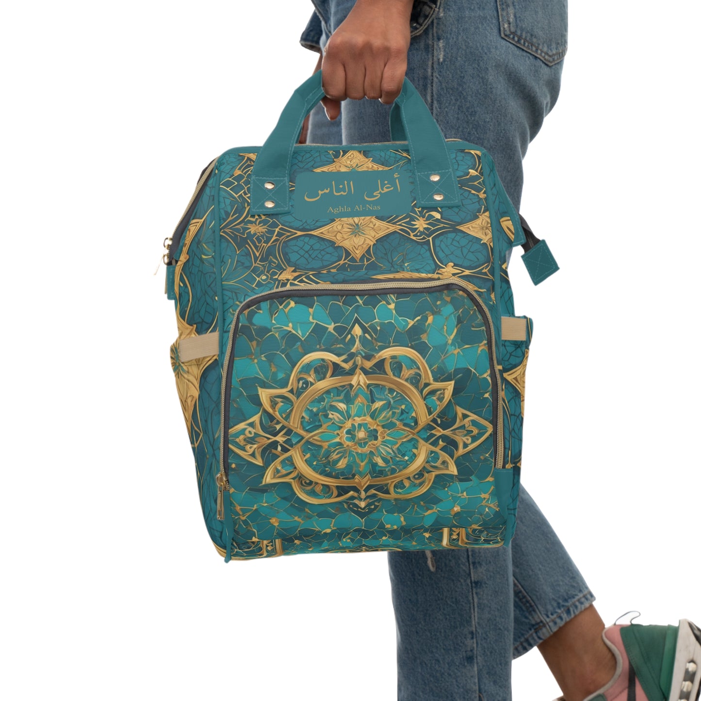 Boys Diaper Bag Personalized Arabic Inspired Baby Bag Cultural Design