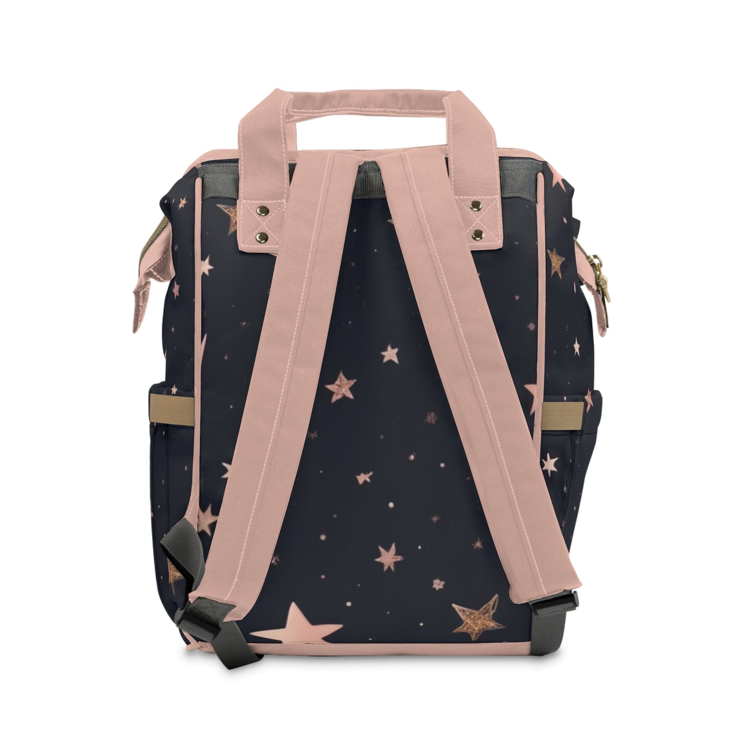 Girls Diaper Bag Personalized Arabic Baby Bag Noor Hayati Light of My Life Crescent Moon and Stars