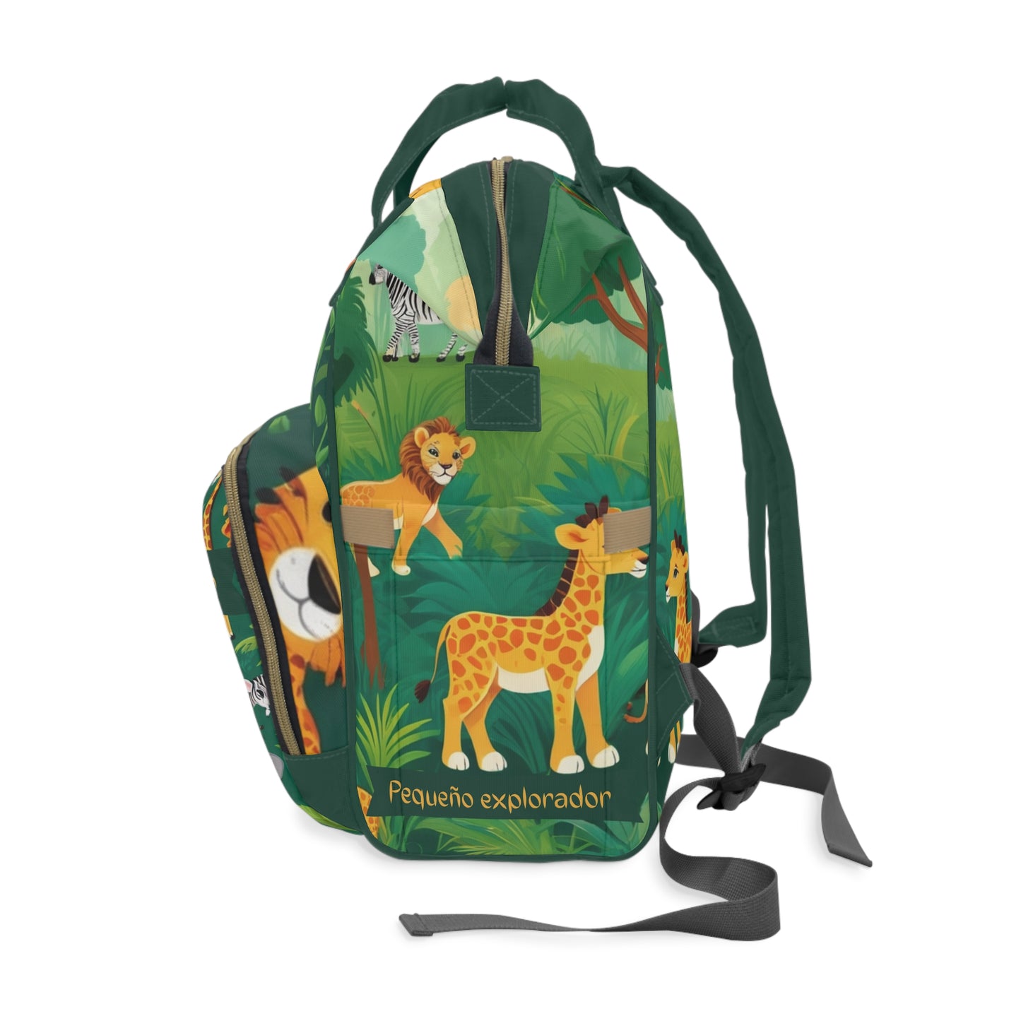 Boys Diaper Bag Personalized Aruba Baby Bag Safari Animal Little Explorer Waterproof Backpack