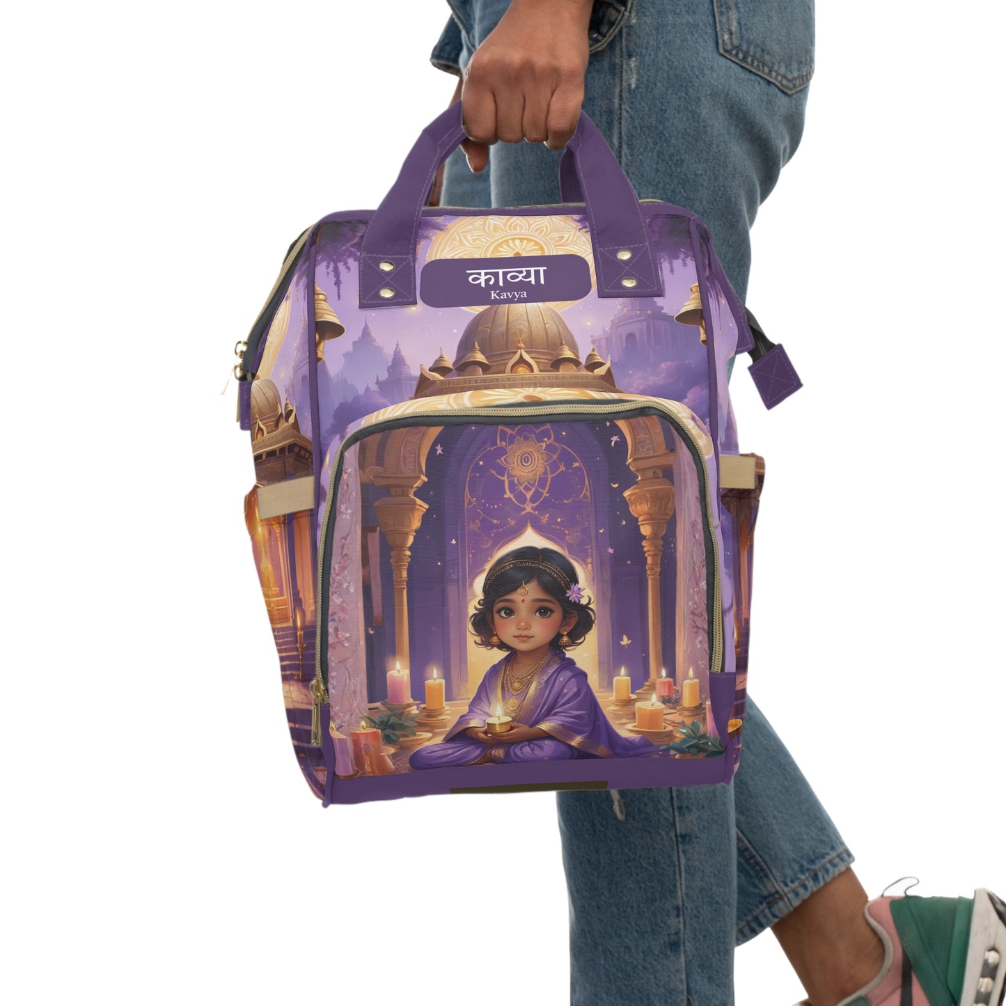 Kavya India Baby Bag – Royal Purple Fairytale, Free Personalization
