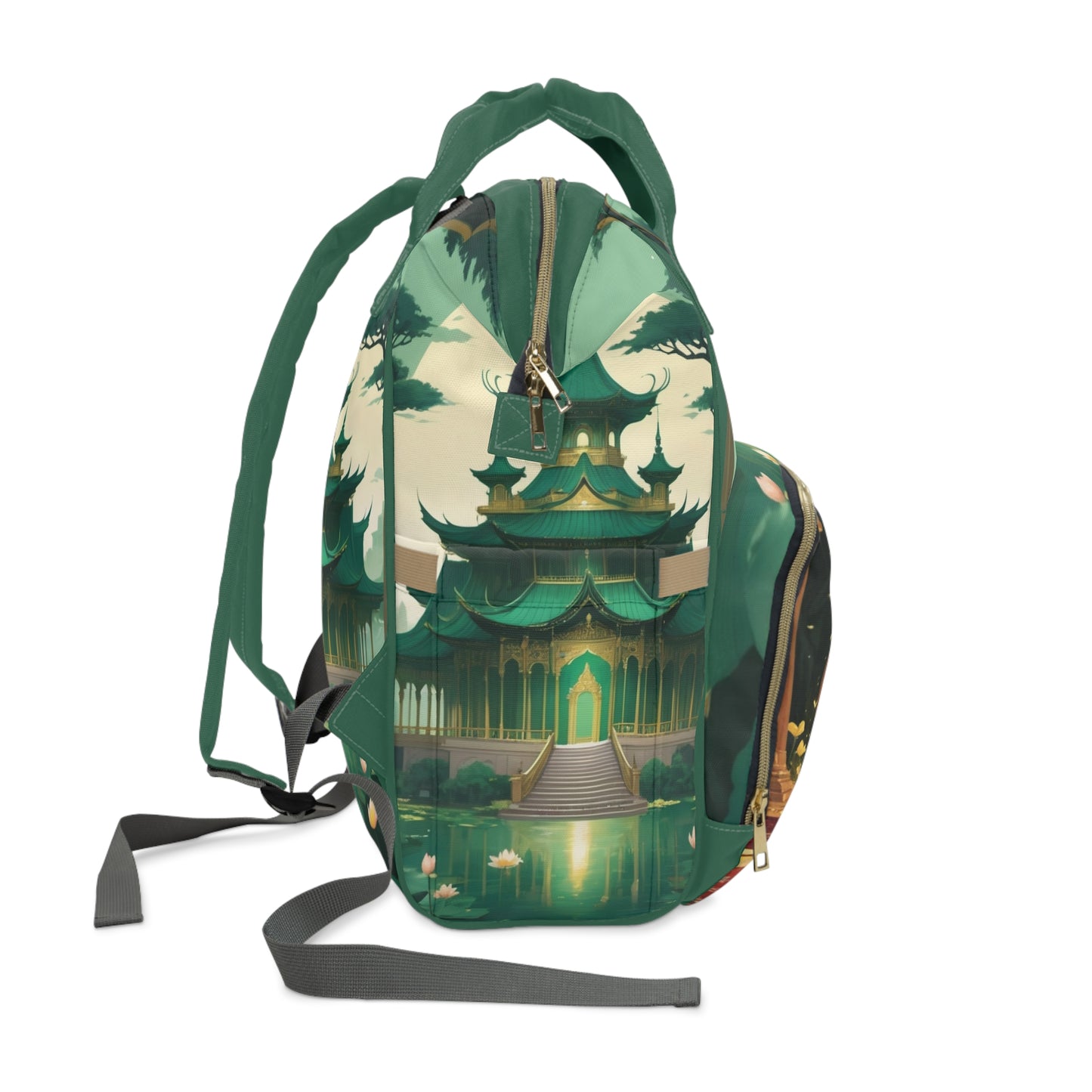 Yuvan India Baby Bag – Personalized Royal Green Palace Design