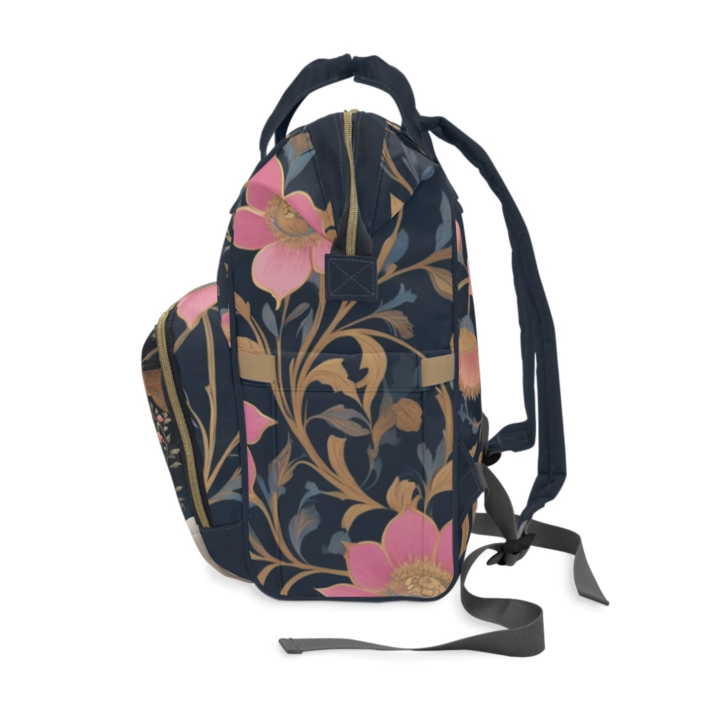 Girls Diaper Bag Personalized Farsi Baby Bag Moon Cradle Persian Night Garden