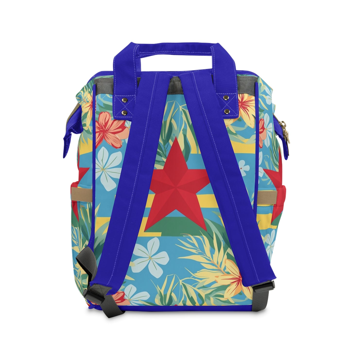 Girls Diaper Bag Personalized Aruba Baby Bag Tropical Flag Waterproof Backpack