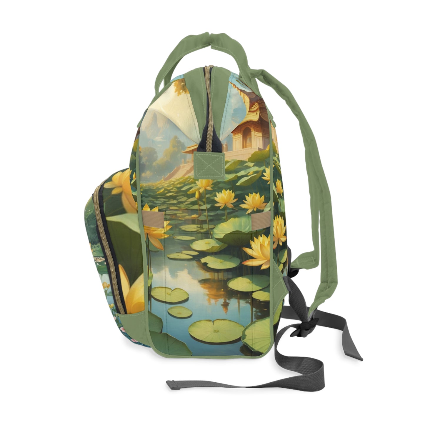 Kunal India Baby Bag – Personalized Lotus & Temple Design