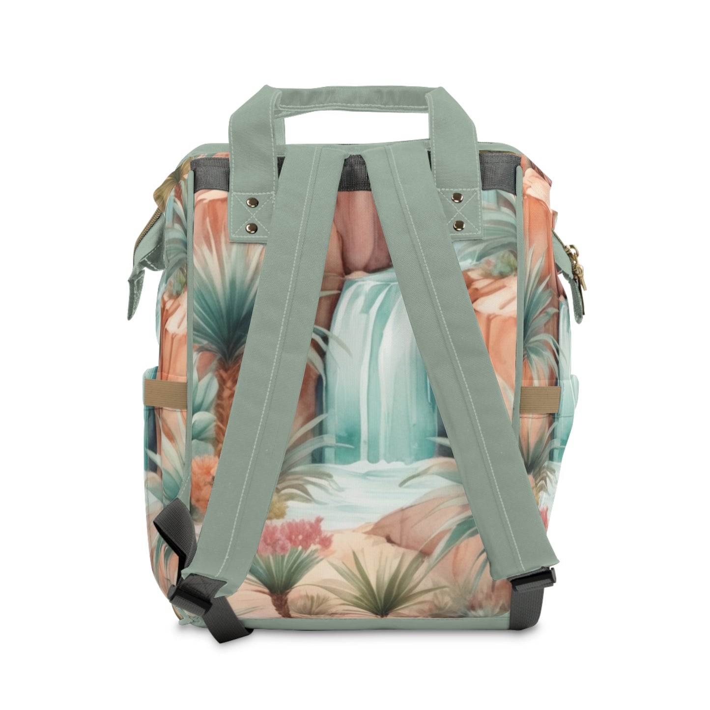 Girls Diaper Bag Personalized Arabic Baby Bag Farhati Oasis Design