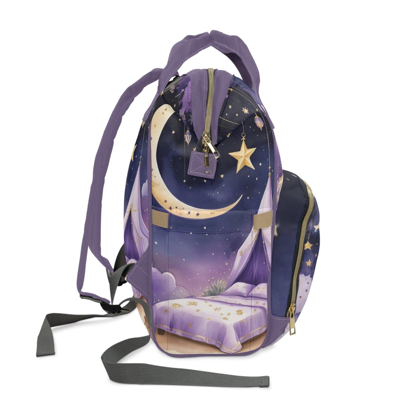 Noor Baby Bag – Personalized Arabic Moon & Stars