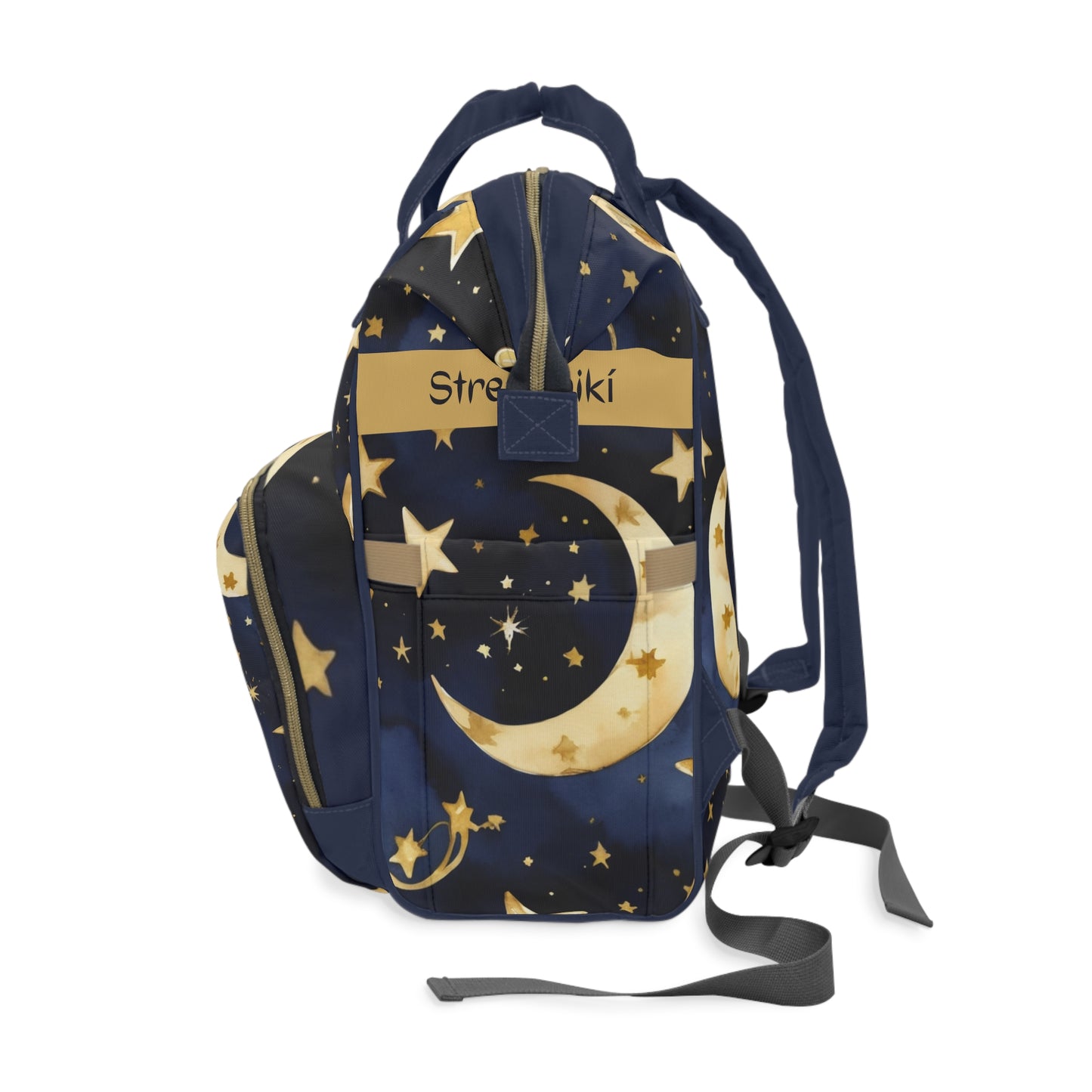 Boys Diaper Bag Personalized Aruba Baby Bag Moon and Stars Night Sky Waterproof Backpack