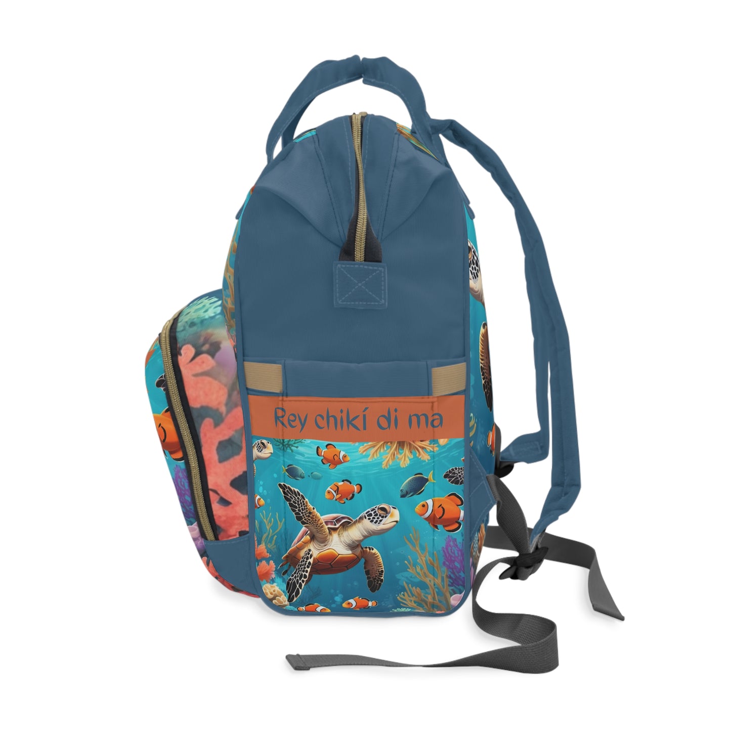Boys Diaper Bag Personalized Aruba Baby Bag Sea Turtle Ocean Waterproof Backpack