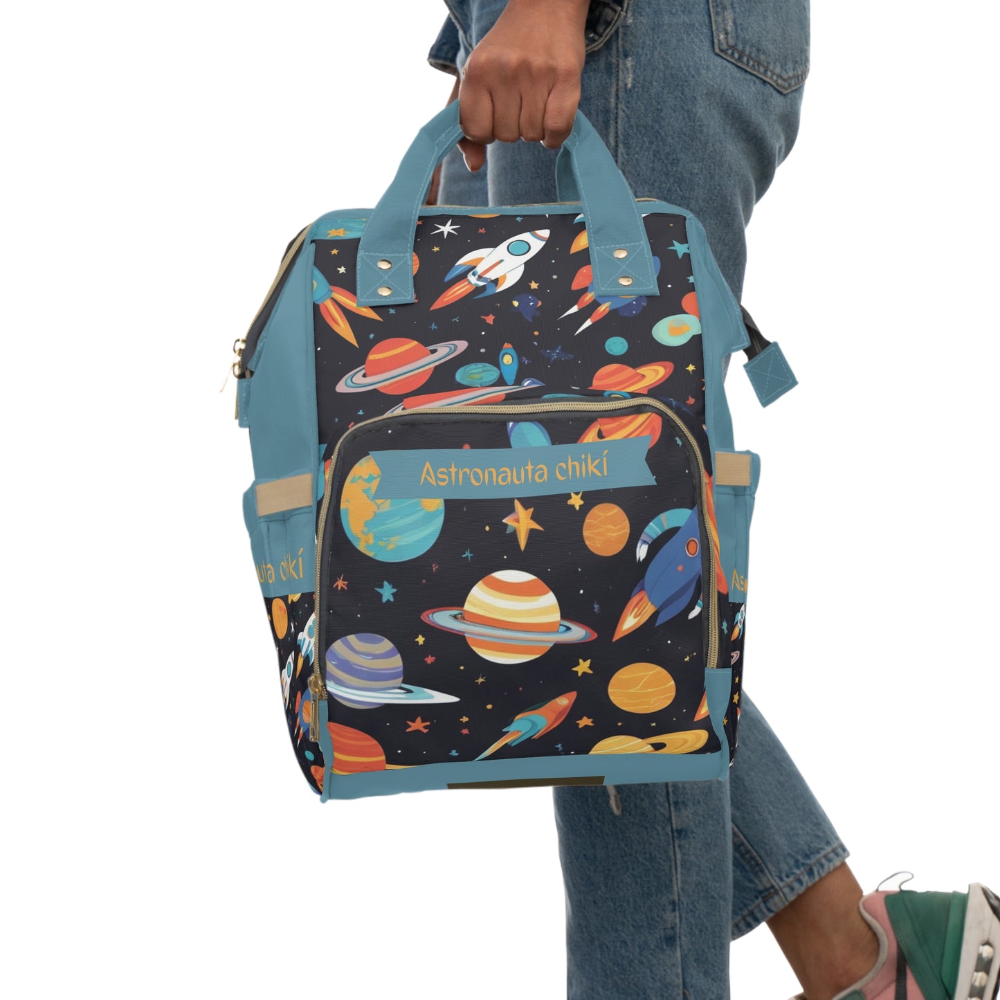Boys Diaper Bag Personalized Aruba Baby Bag Space Astronaut Waterproof Backpack